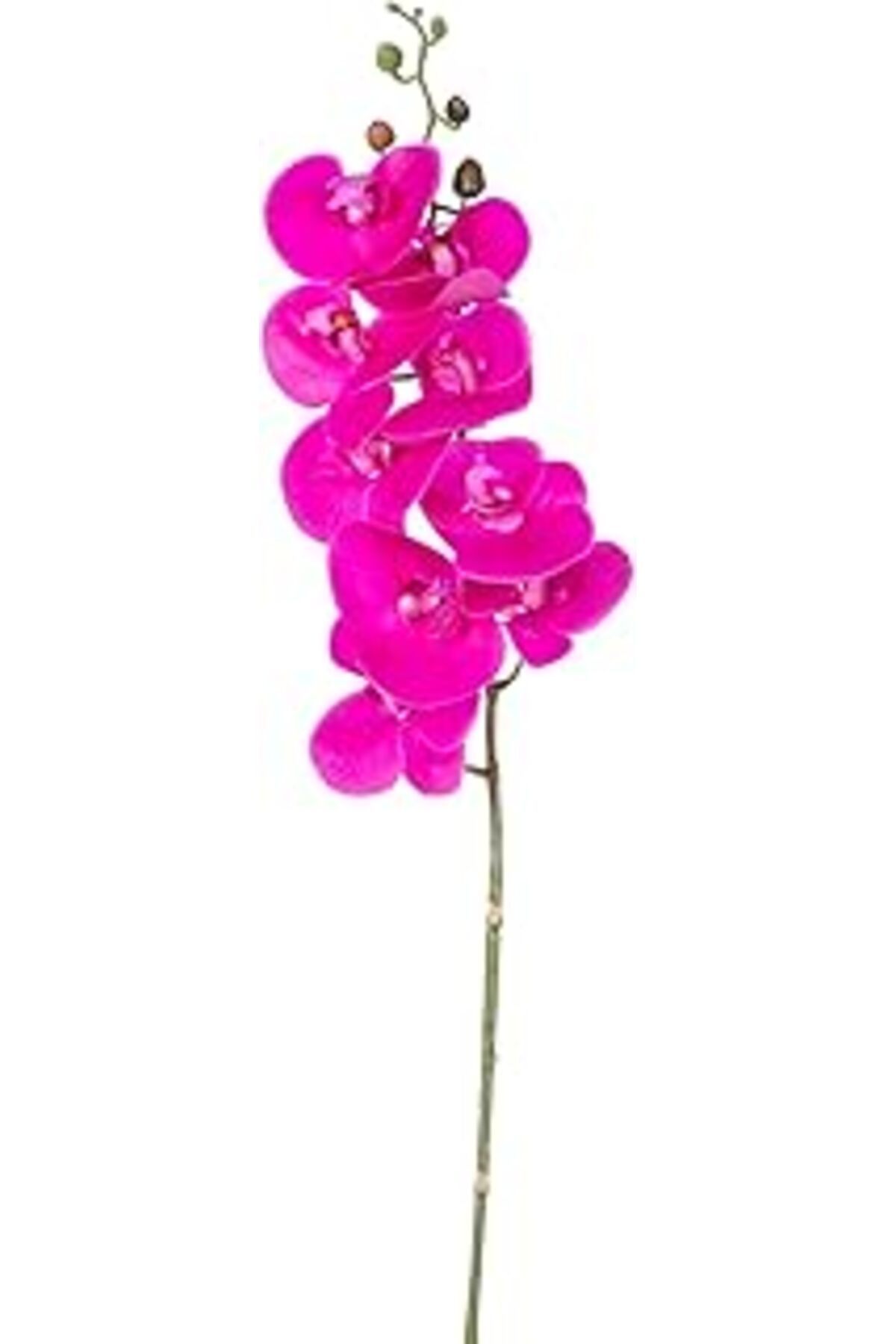 Mu Art Ahşap Herdekora Yapay Orkide Gerçek Dokunuş Fuşya 90 Cm.