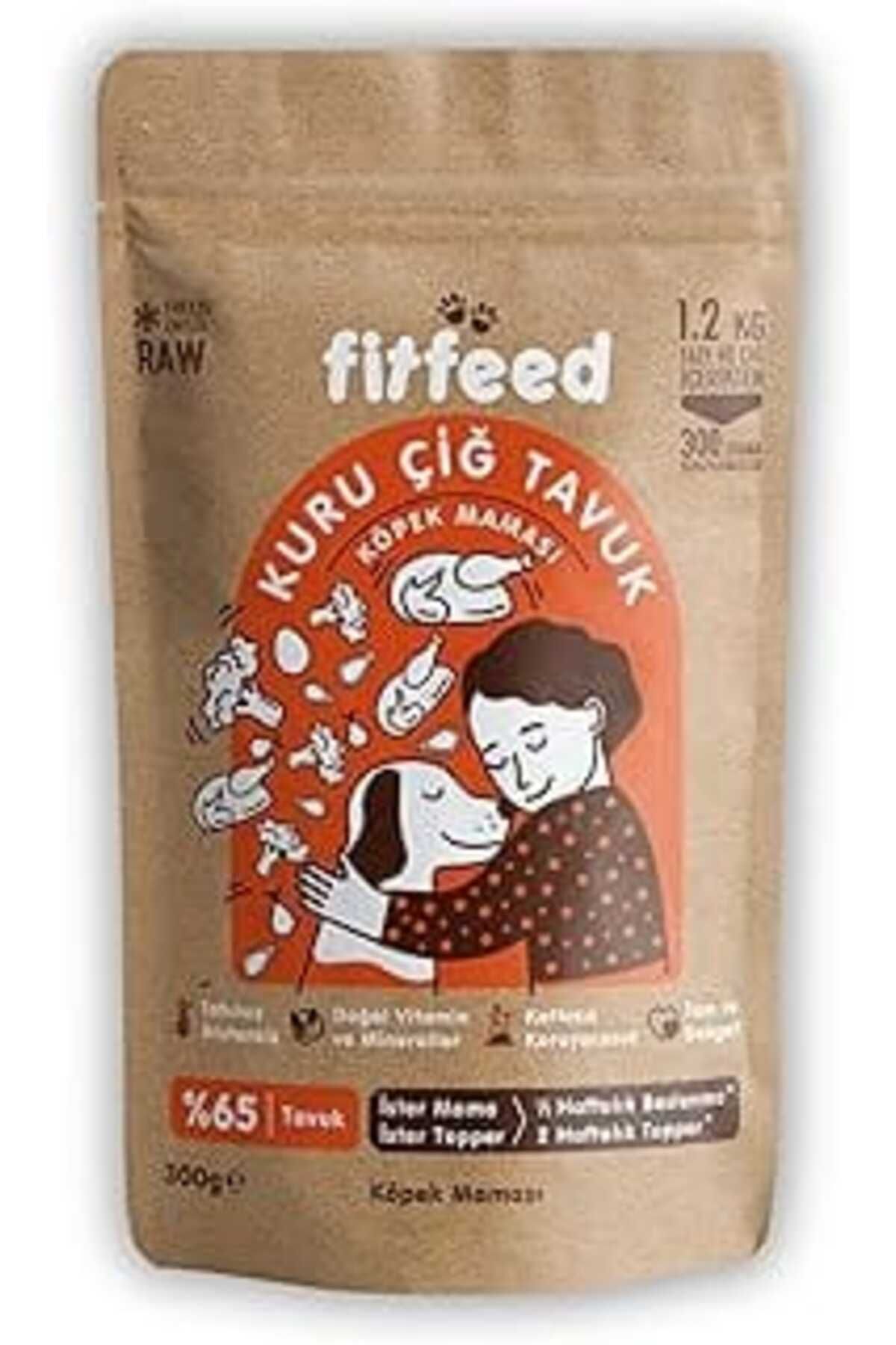 Mu Art Fitfeed Freeze-Dried Kuru Çiğ Köpek Maması -%65 Tavuk - 300G