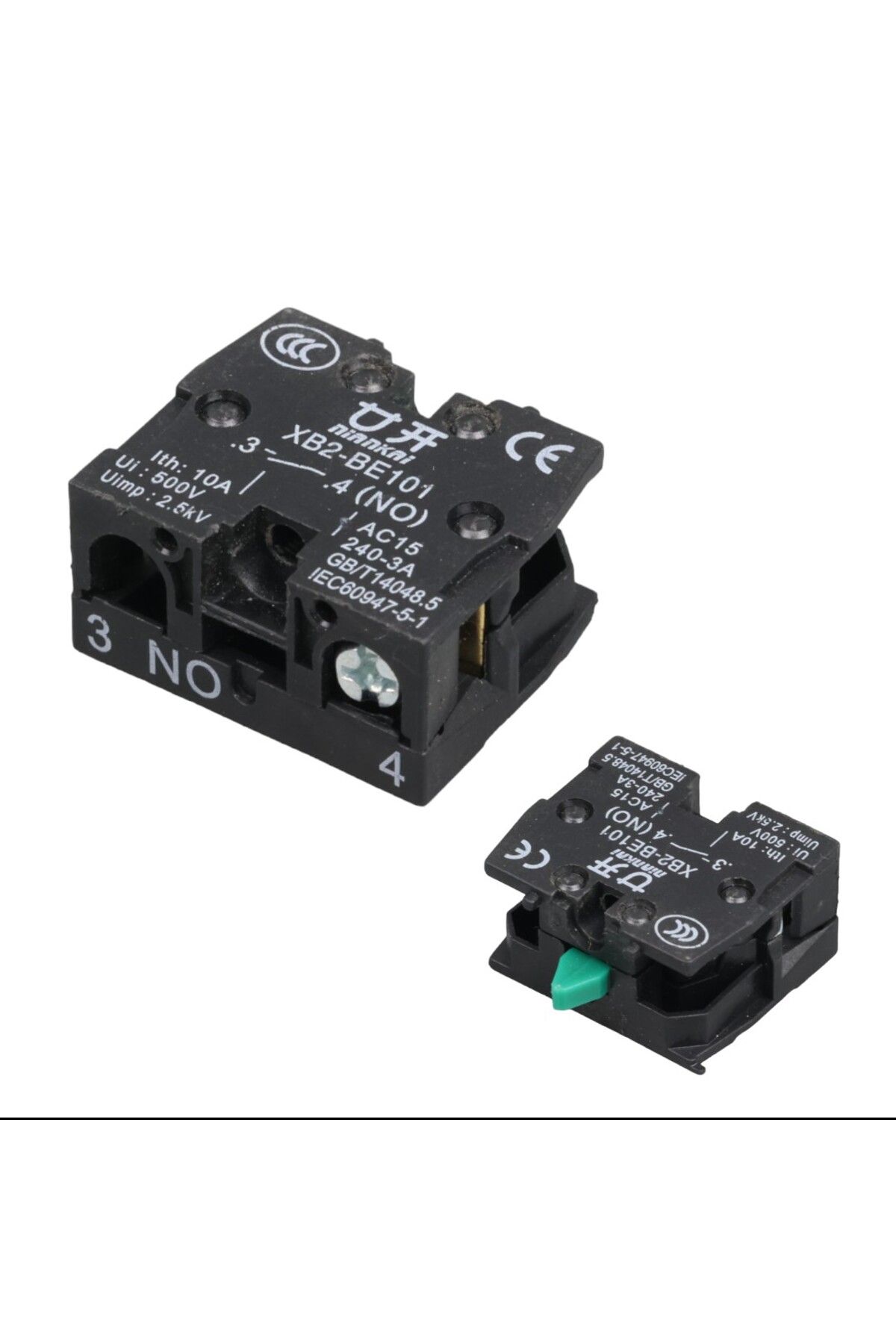 nazeninstoğu Lay5-Be101 22 Mm Kontak Blok No Yeşil