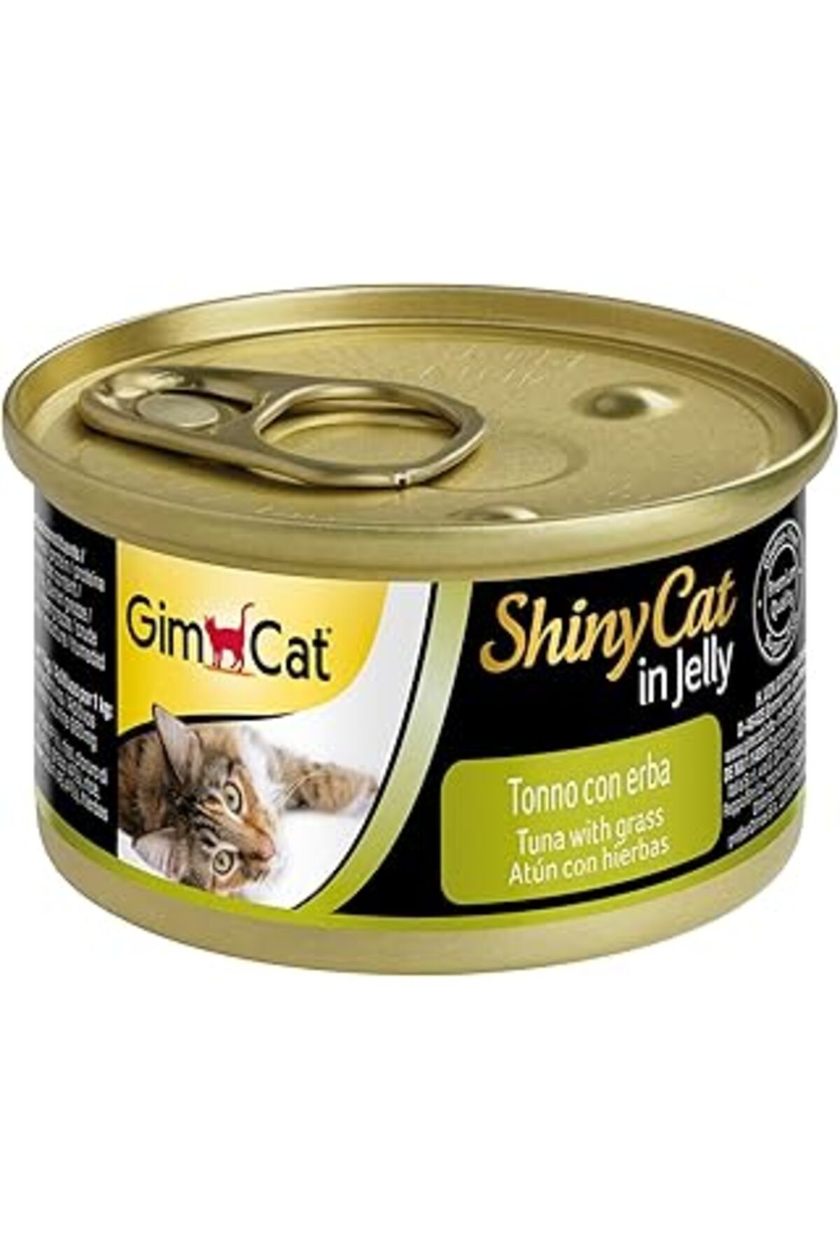 Mu Art Gimcat Shinycat Konserve Yaş Kedi Maması, Tuna Balıklı Çimenli, 70 G