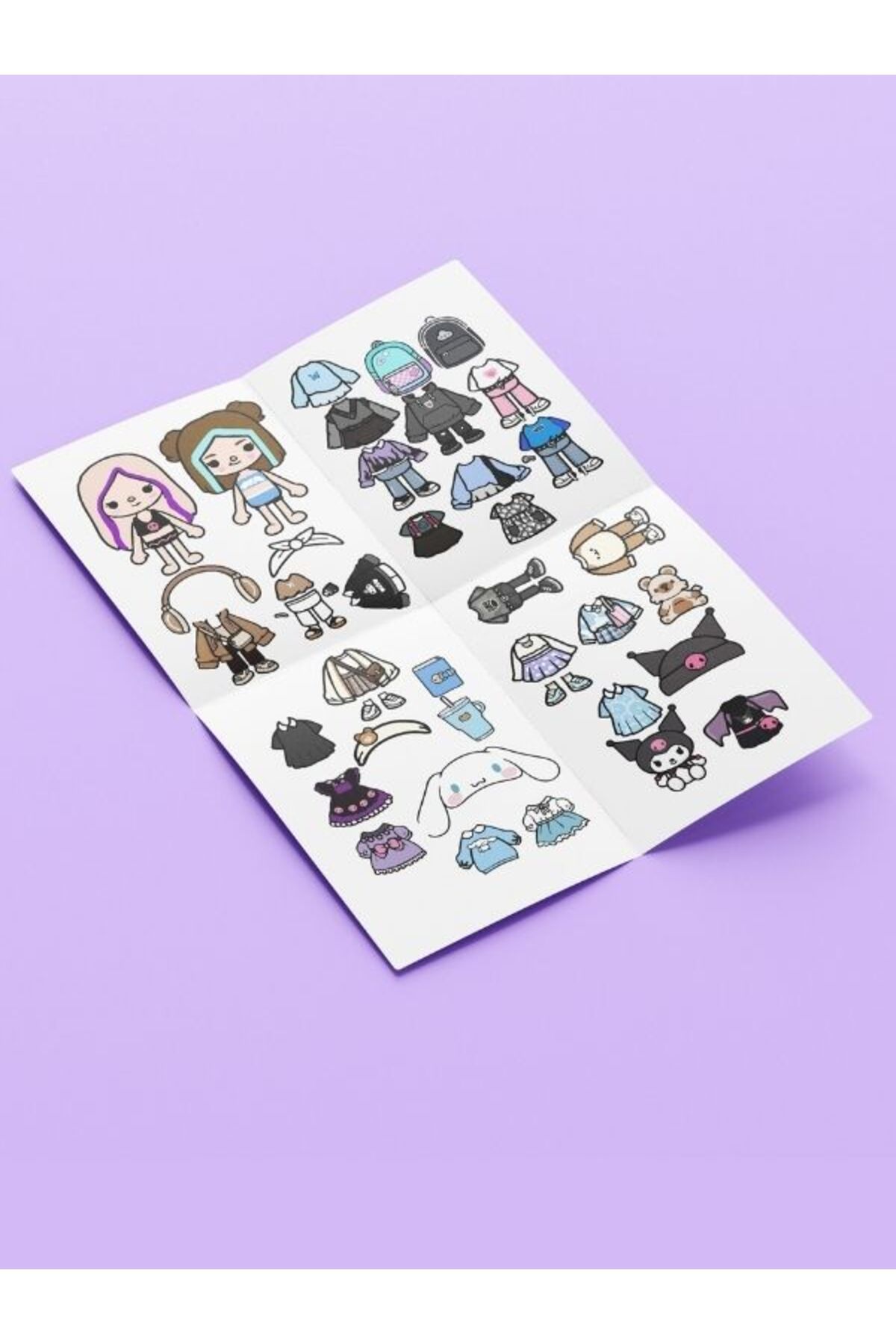 ZNC-Toca Boca Cut-And-Paste Activity Sheet (A3 Size – Colorful Print) 2
