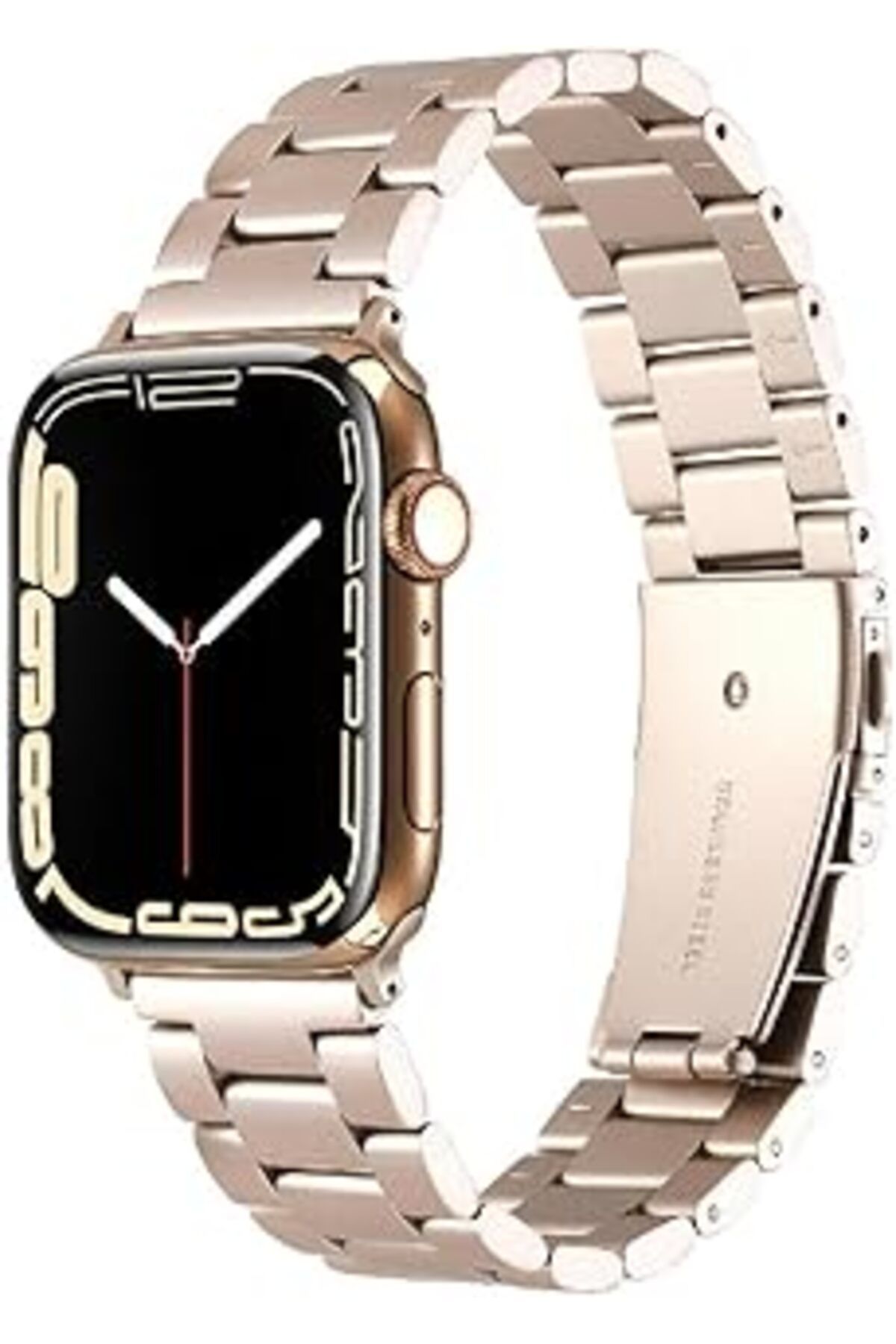 karadağsb Zore Apple İle Uyumlu Watch 38Mm/40Mm Krd-93 Metal Kordon Starlight