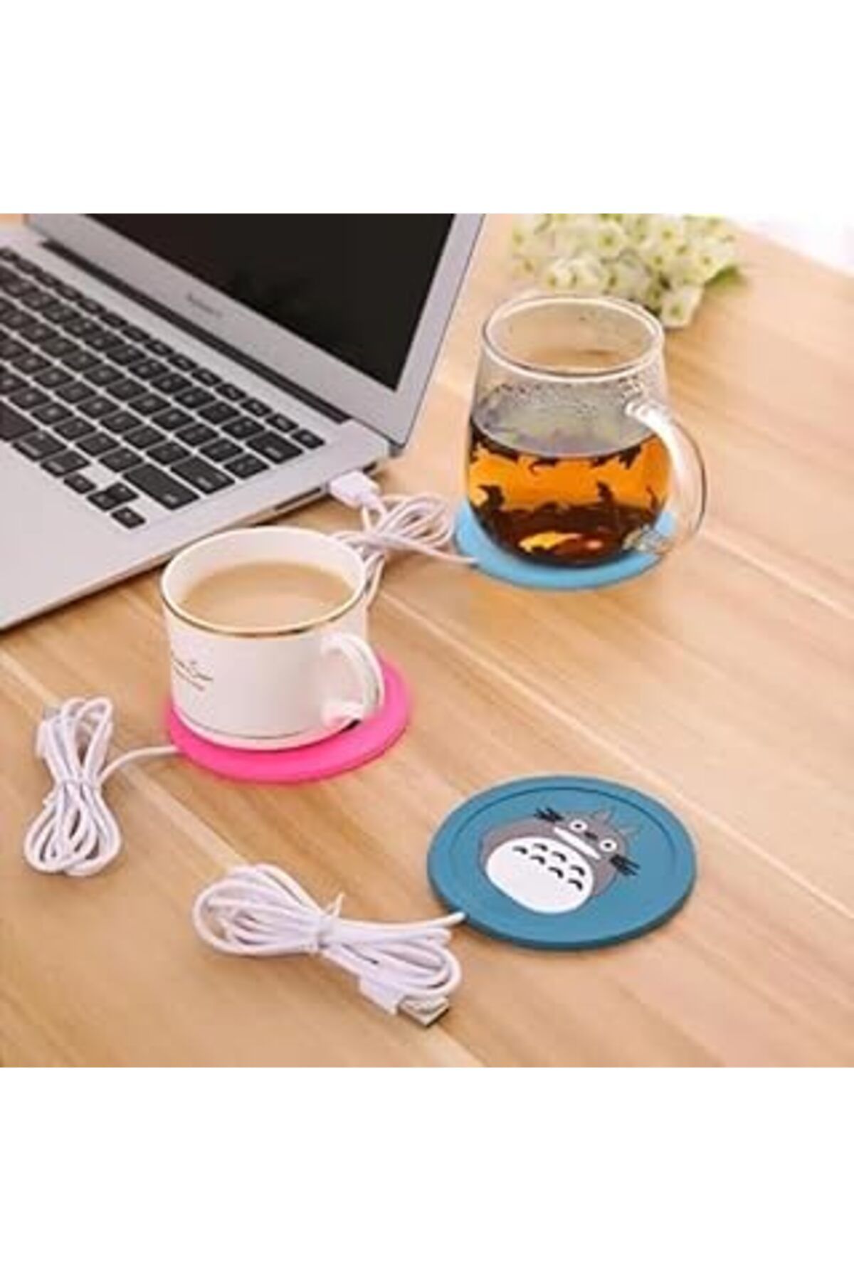 karadağsb Keyliving Usb Silikon Bardak Altı Isıtıcı, Kahve Çay Bitki Çayı Sıcak Tutucu Altlık, Isıtıcı Bardak