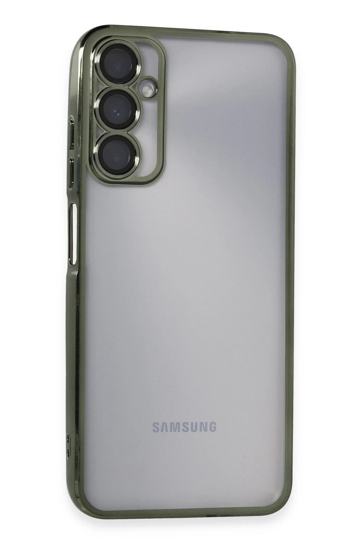 NewFace Samsung Galaxy A05S Kılıf Lensli Silikon - Yeşil JOJUA