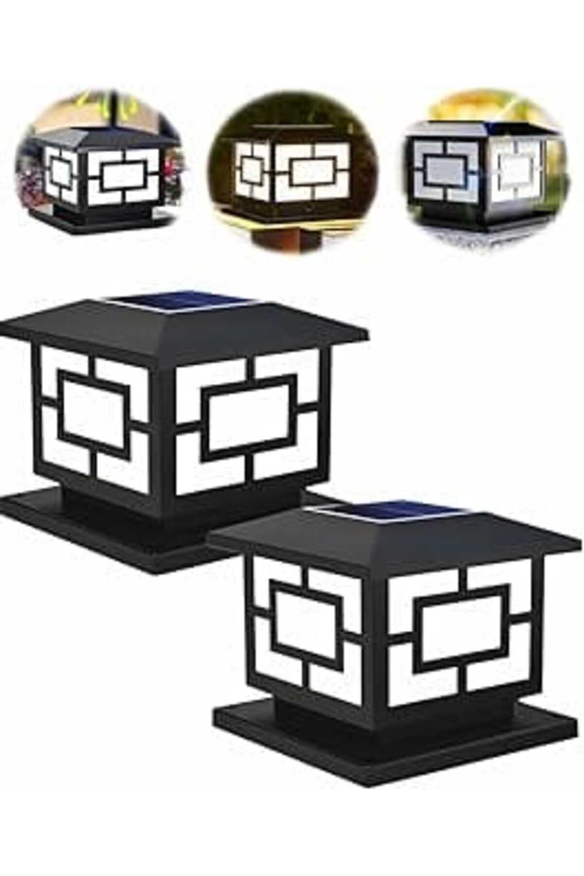 Pazarcan 2 Adet Forlife Solar Güneş Enerjili 10W Set Üstü Bahçe Aydınlatması, Su Geçirmez, 3200K-6500K, Süt