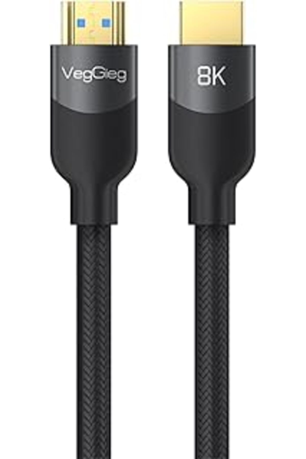 jupiter global bazaar Veggieg Premium 8K 60Hz 4K 120Hz Hdcp Arc Hdr Örgülü Hdmi 2.1 Kablo 3 Metre