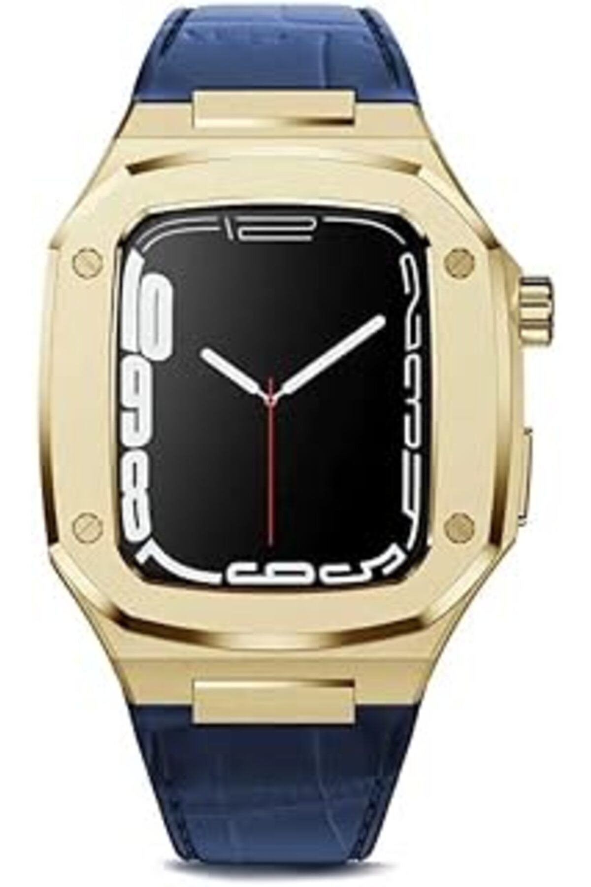 karadağsb Zore Apple İle Uyumlu Watch 7 45Mm Krd-67 Kordon Lacivert-Gold