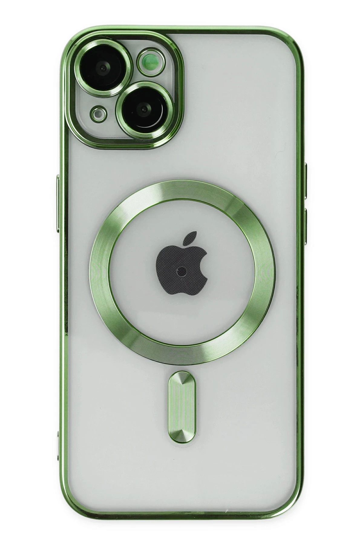 NewFace iPhone 14 Plus Kılıf Kross Magneticsafe Kapak - Koyu Yeşil JOJUA