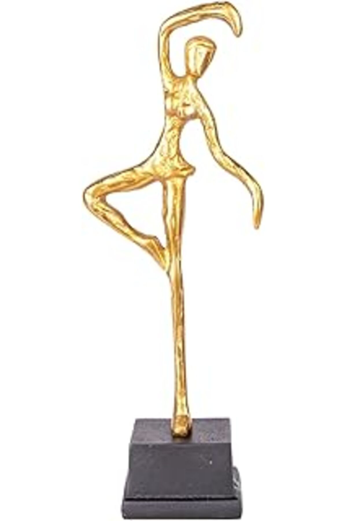 karadağsb Herdekora Metal Biblo Balerin Gold-Siyah 11X7X30 Cm.