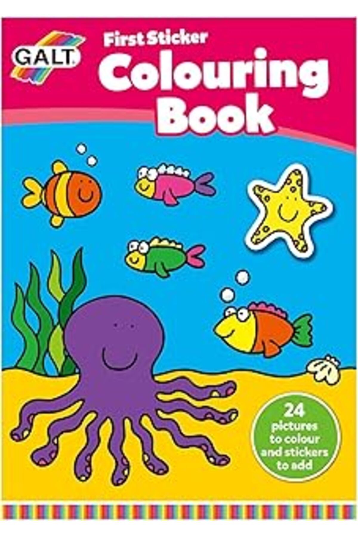 karadağsb Galt First Sticker Colouring Book 3 Yaş+ Aktivite Kitabı (A3068C)