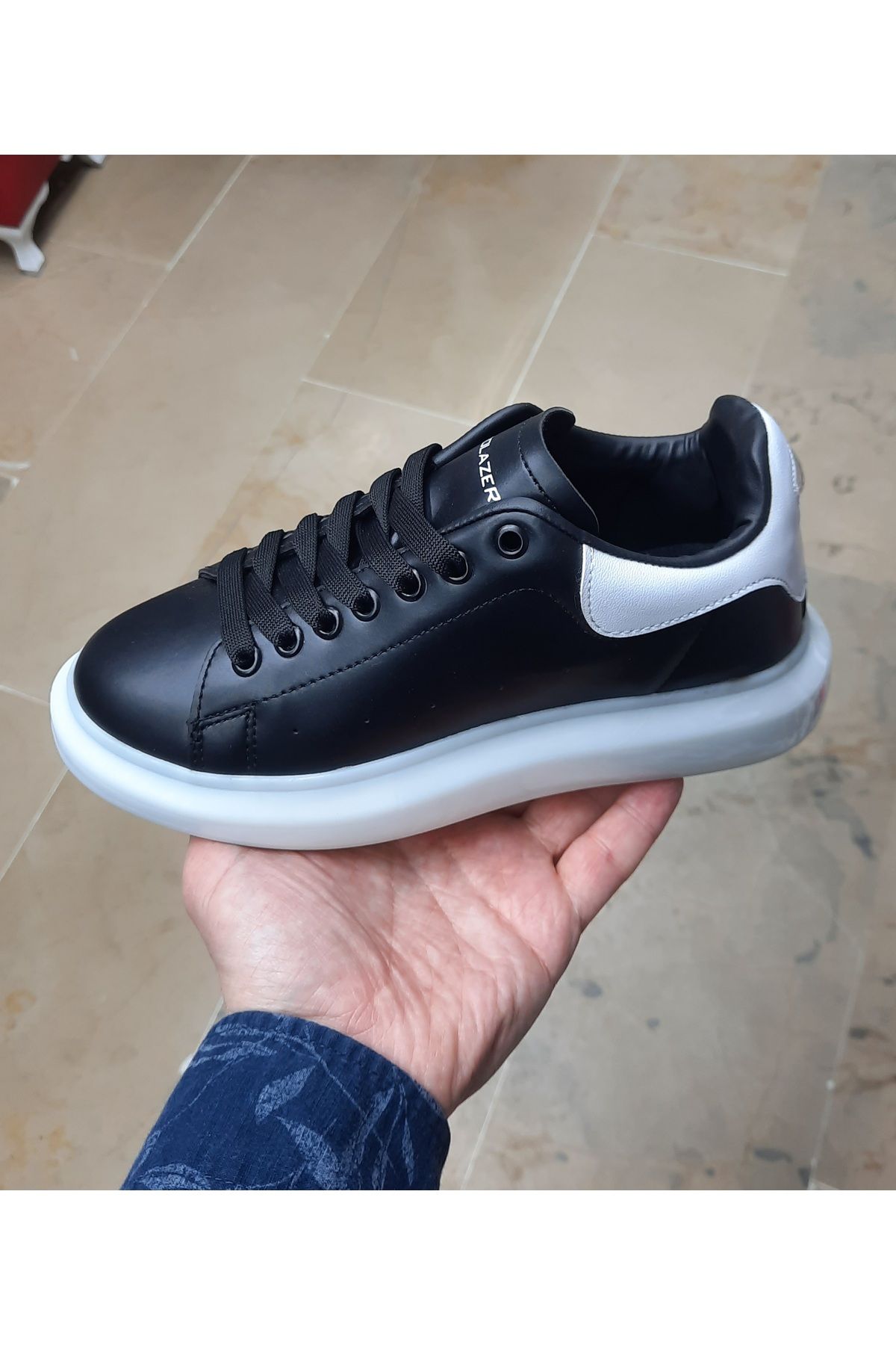 BRGL Unisex Ortopedik Şeffaf Silikon Taban Mcquen Model Sneaker Spor Ayakkabı