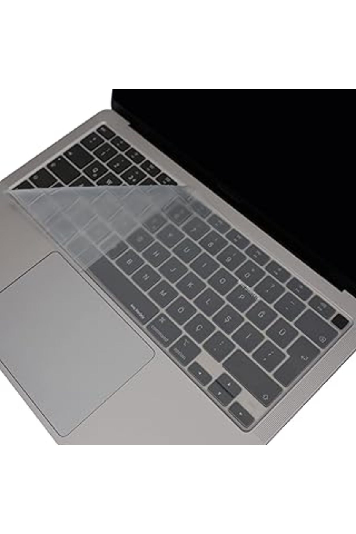 DENİZBİLİŞİM Mcstorey Macbook Air M1 13ınç Klavye Koruyucu Kılıf Touchid'li (UK-EU INGİLİZCE) A2337 A2179 Ile Uy
