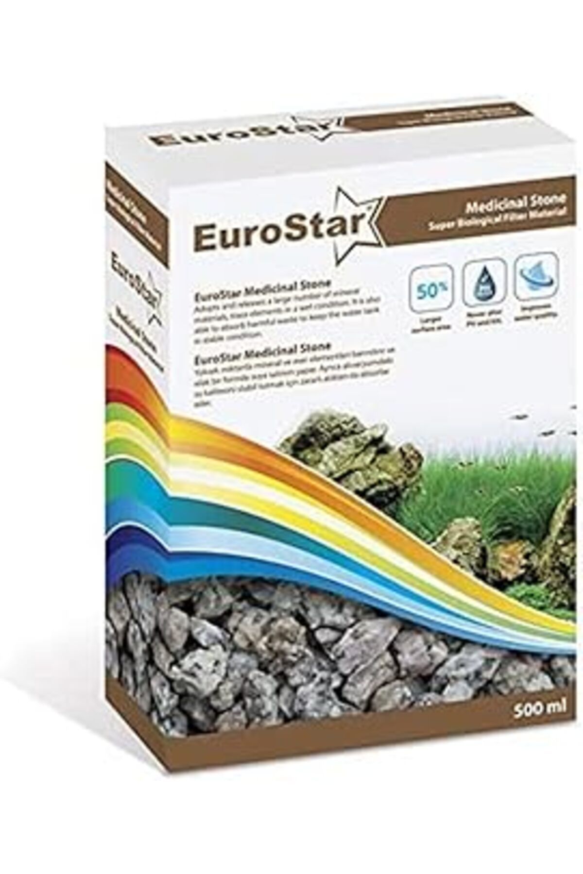 Pazarcan Eurostar Akvaryum İçin Su Berraklaştırıcı Filtre Malzemesi, 500 Ml