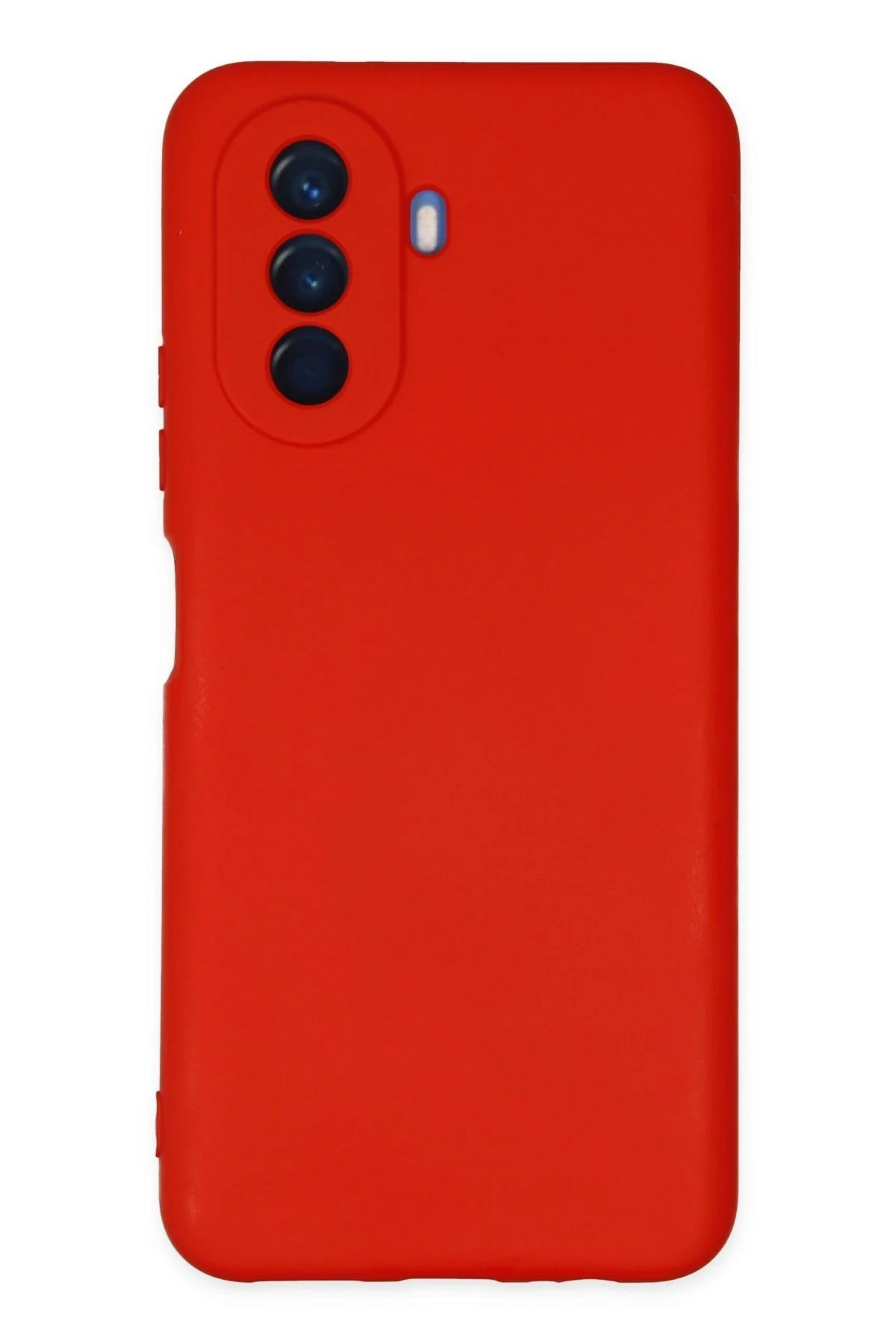 NewFace Huawei Nova Y70 Uyumlu Kılıf Nano içi Kadife Silikon - Kırmızı INSLM