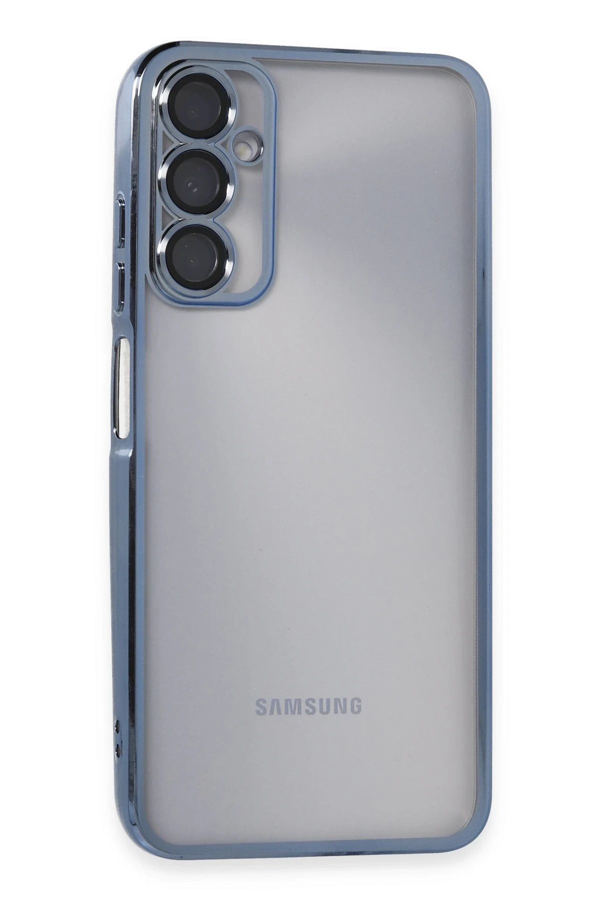NewFace Samsung Galaxy A05S Kılıf Lensli Silikon - Açık Mavi JOJUA