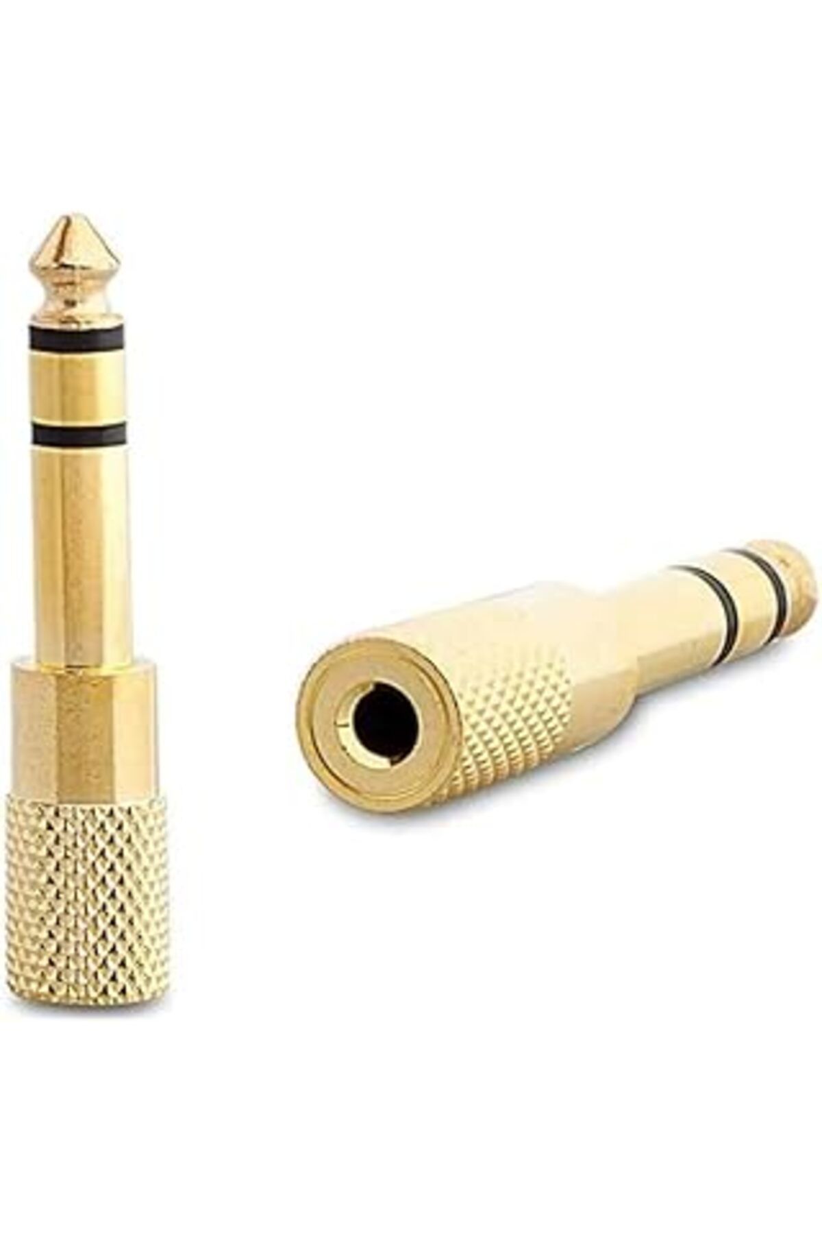 Mu Art Seyuse Kablo Jak Dönüştürücü - Jack Çevirici Erkek 6.5Mm - Dişi 3.5Mm Siyah Jack Fiş Jack Çevirici