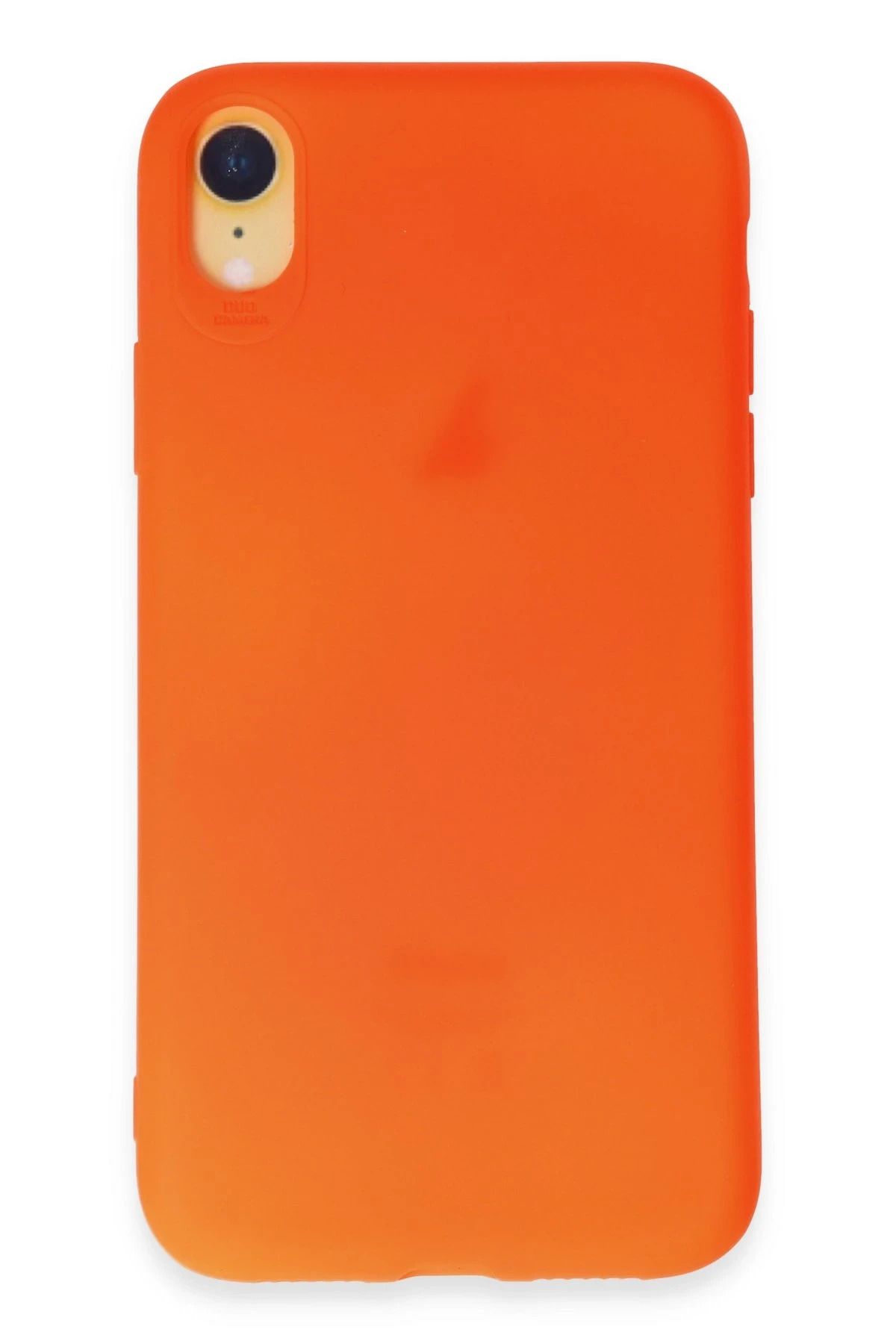 NewFace iPhone XR Kılıf First Silikon - Parlak Turuncu JOJUA