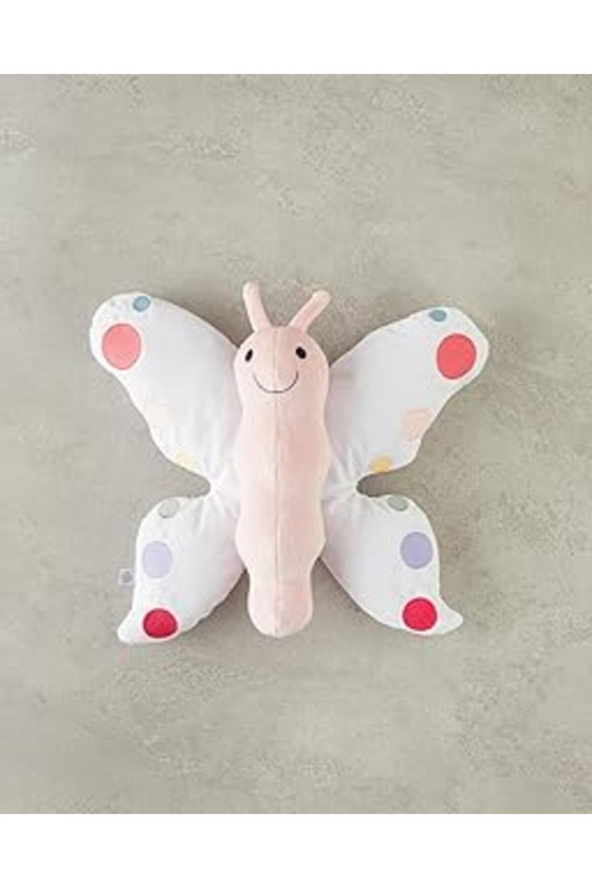 karadağsb English Home Butterfly Bebe Dekoratif Kırlent 40 Cm Beyaz