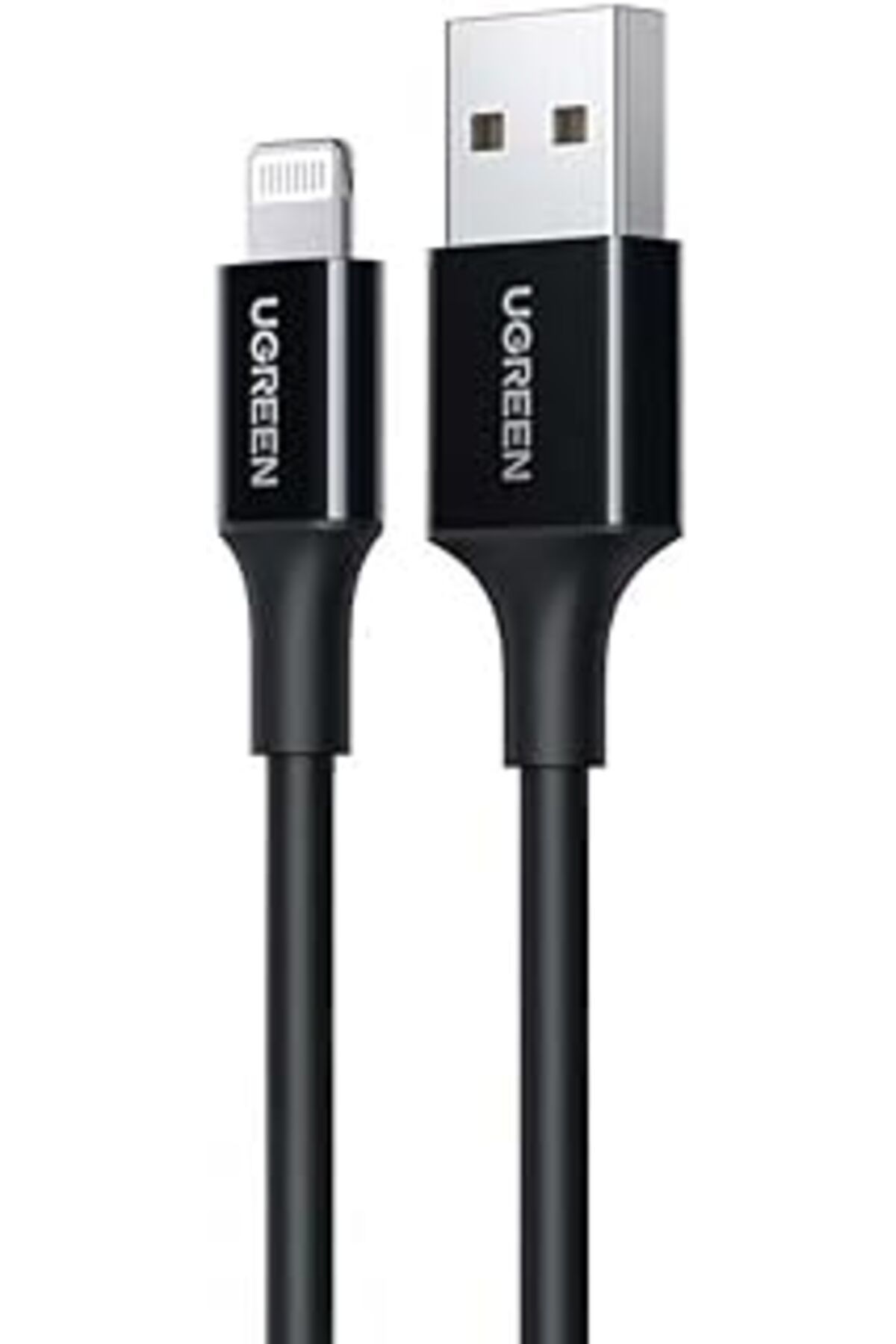 Pazarcan Ugreen Iphone Lightning 2.4A Data Ve Şarj Kablosu Siyah 2 Metre