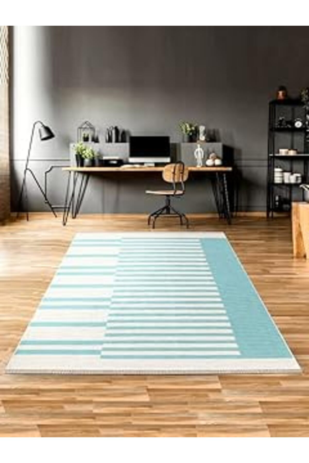 robotrend Mec Home Çift Taraflı Makinada Yıkanabilir Modern Desenli Dokuma Kilim Karessa (80X150)