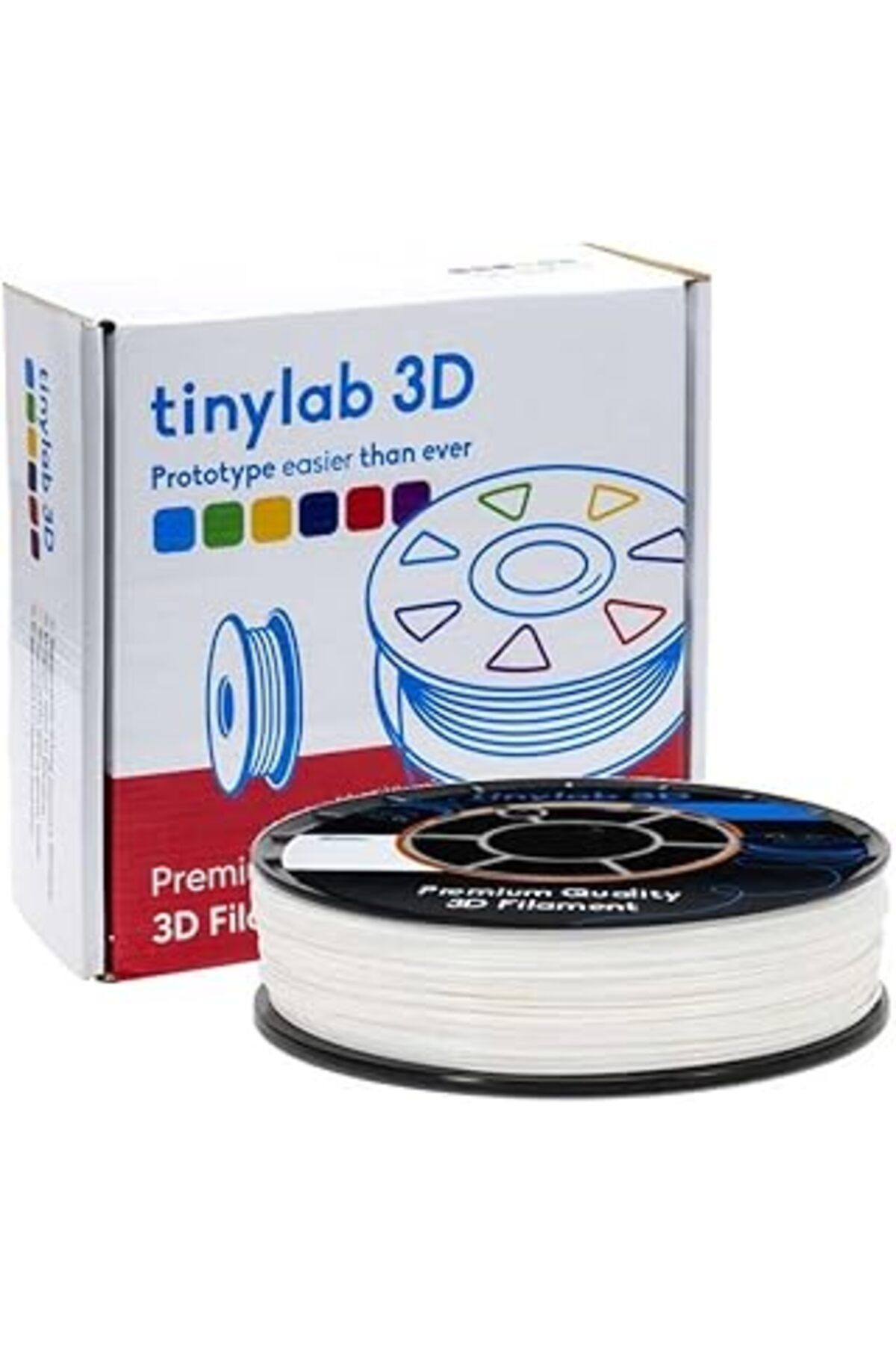 Mu Art Tinylab 3D 1.75Mm 1000Gr Beyaz Pla Filament 190-220°C Sıcaklığı - Yüksek Kalite, Çevre Dostu, Yapış