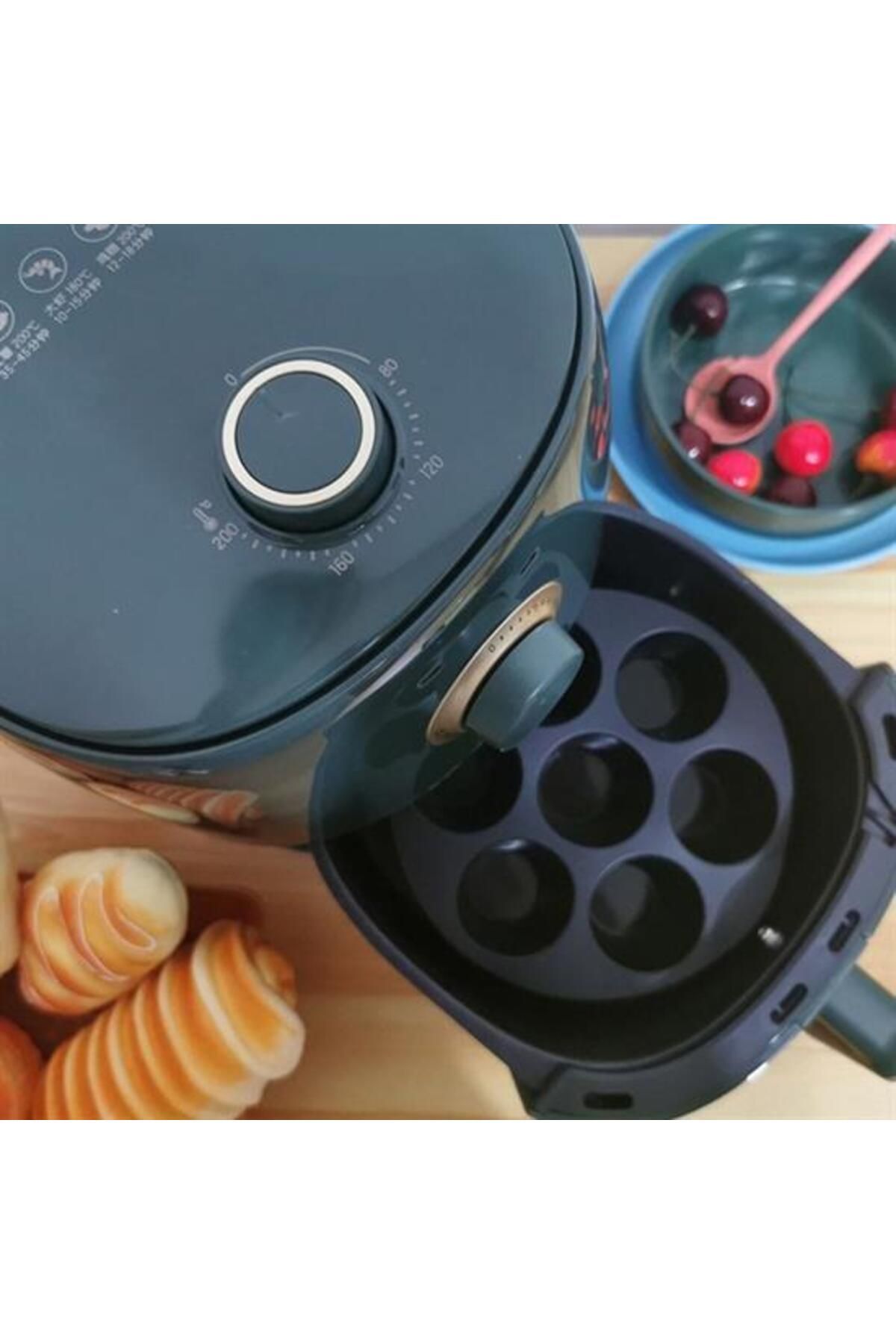 Emperium 7 Gözlü Silikon Çok Amaçlı Airfryer Muffin Cupcake Kek ve Çörek Pişirme Kalıbı (5122)