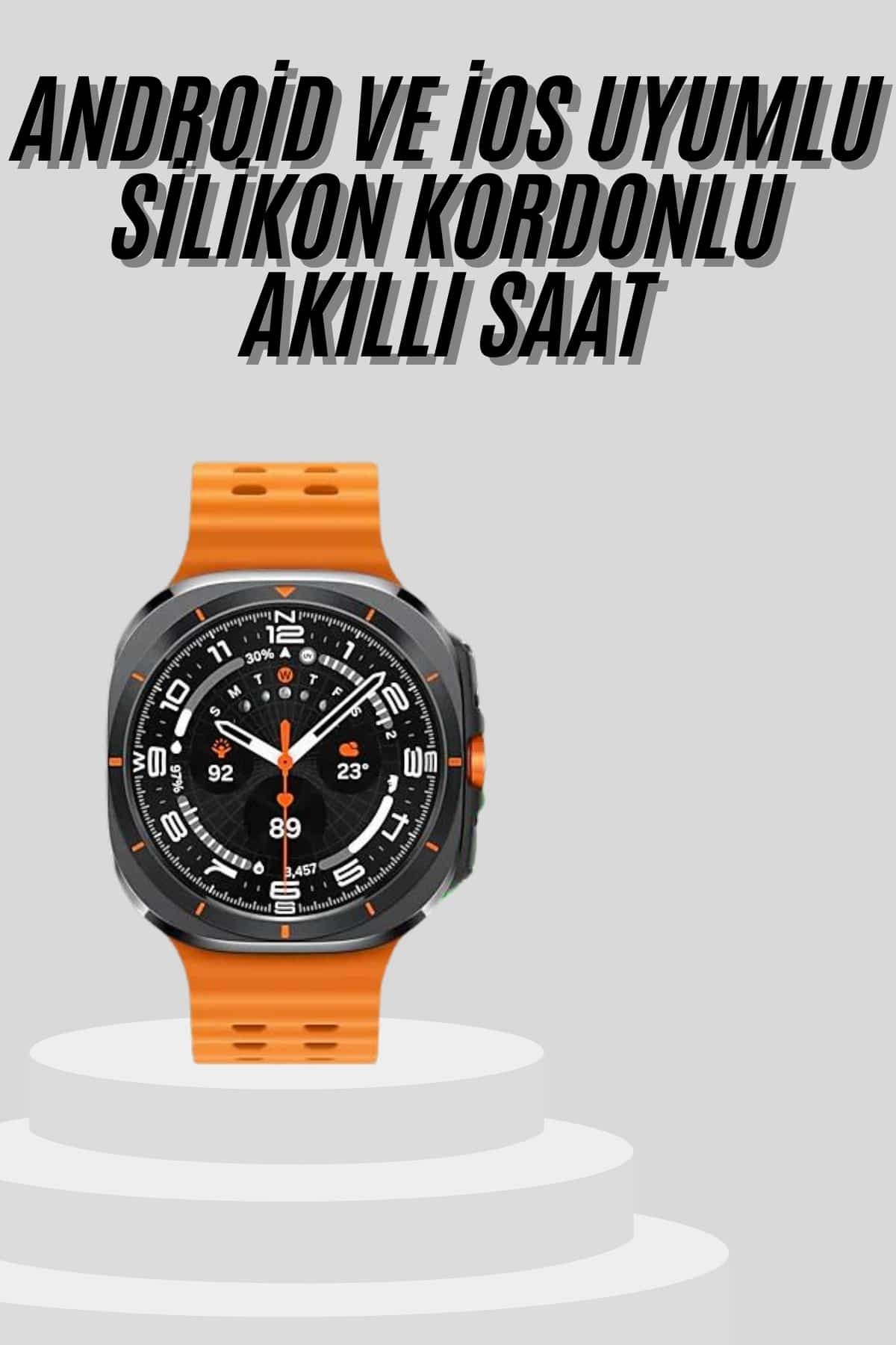 teknodayım Yeni Nesil Çağrı Cevaplayabilen 47 MM Titreşimli Çok Fonksiyonlu Akıllı Saat