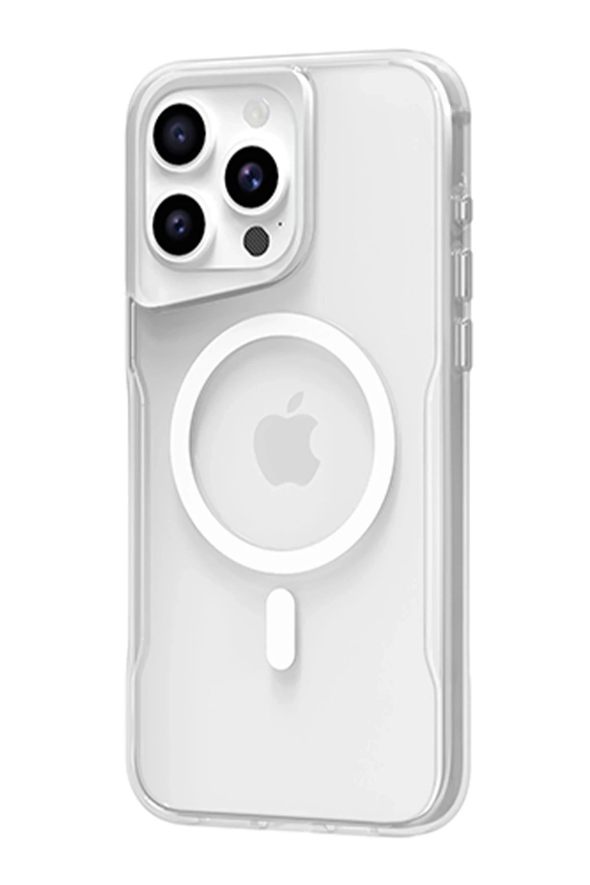 NewFace iPhone 15 Pro Max Kılıf PC Poso Magsafe Kapak - Şeffaf INSLM
