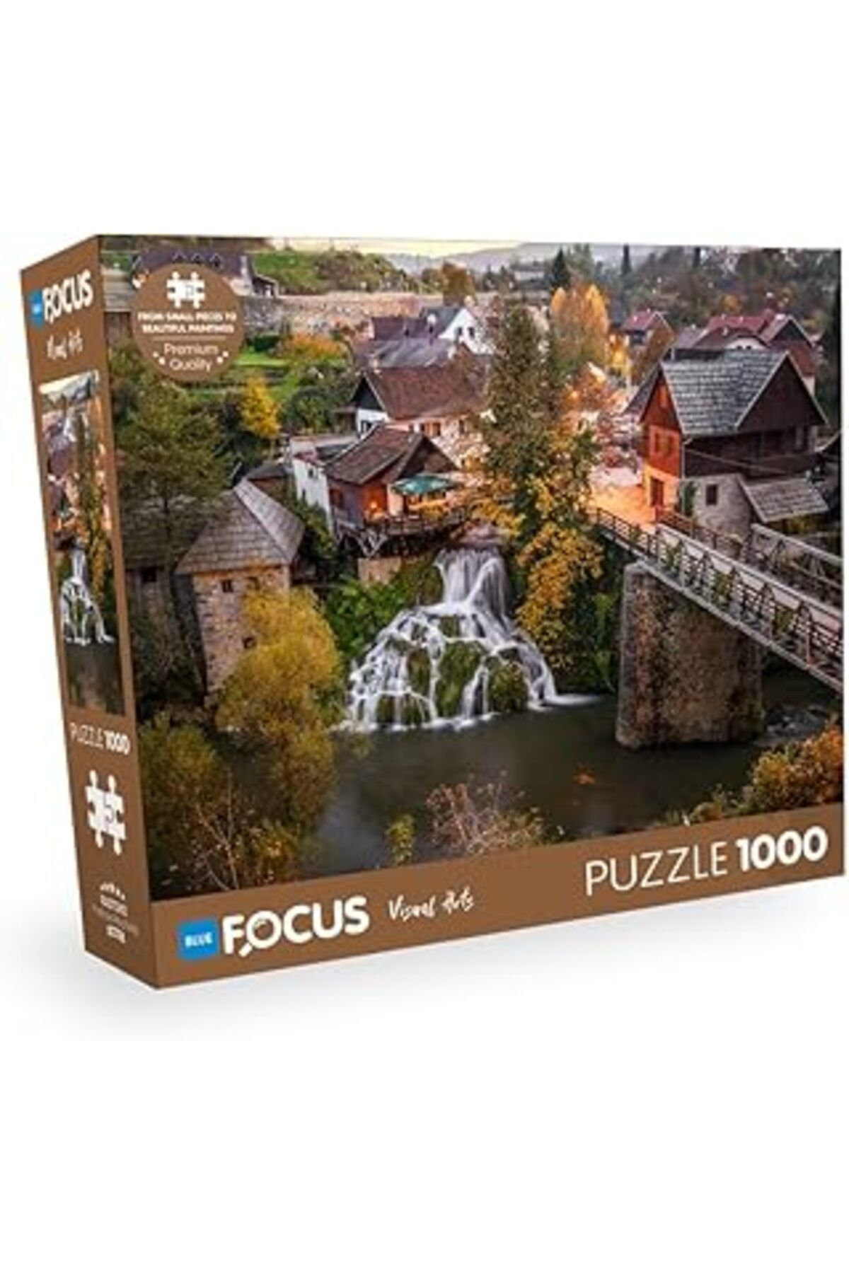 karadağsb Blue Focus 1000 Parça Puzzle - Rastoke