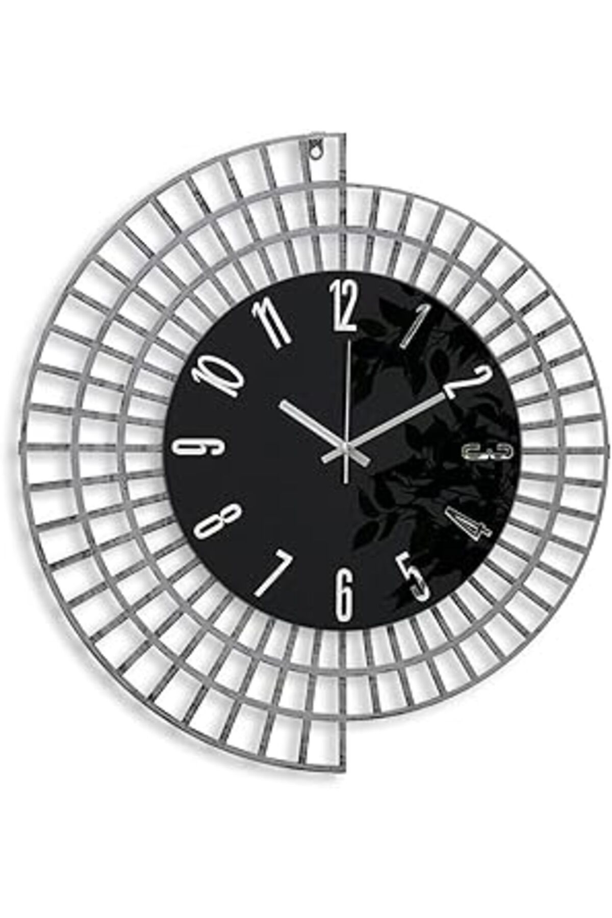 karadağsb Emores 60 Cm Metal Çerçeve Ayna Gövde Dekoratif Duvar Saati