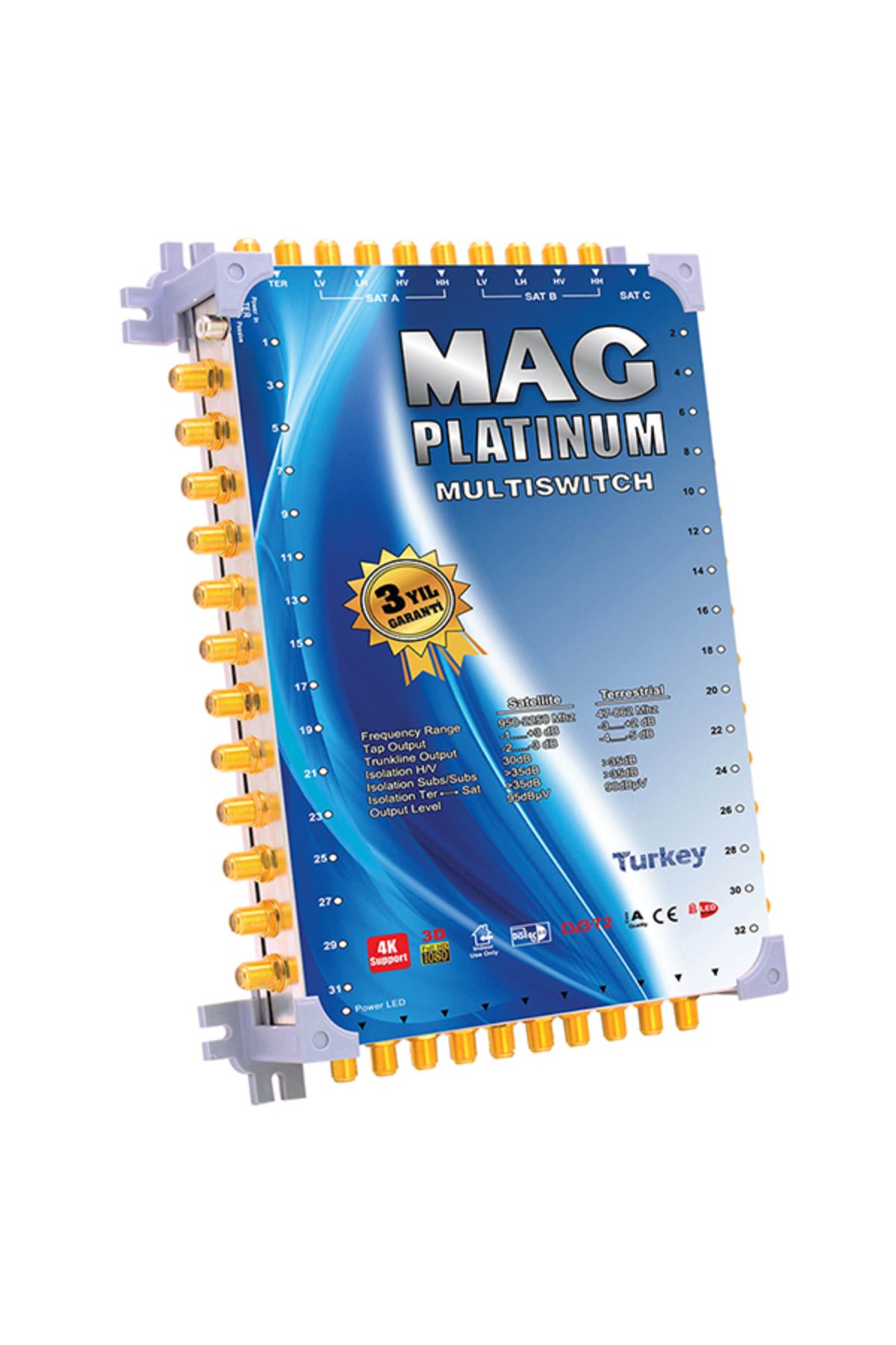 10*64 Sonlu Uydu Santrali Mag Platinum