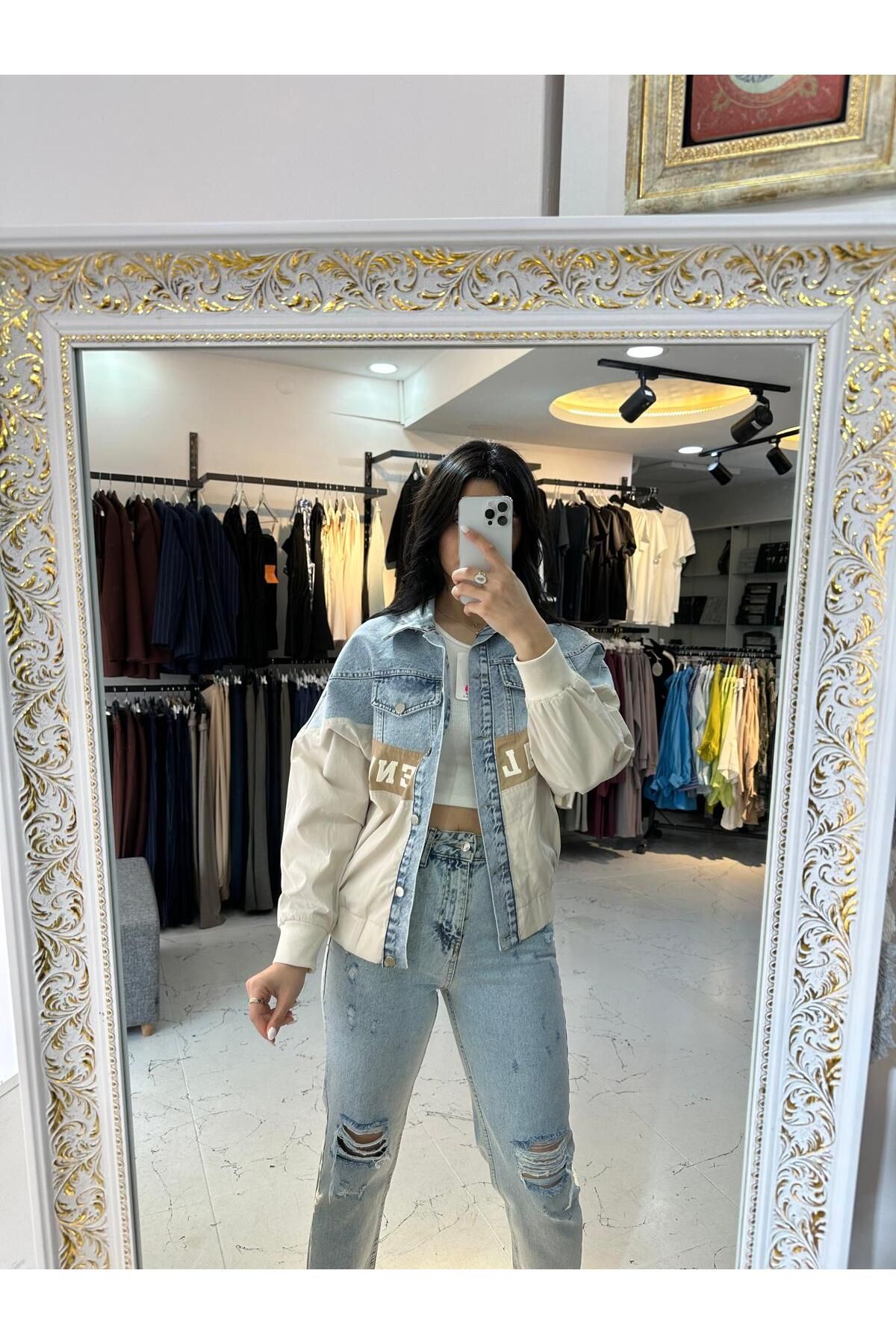 MİEL LORE BOUTIQUE KOT DETAYLI MONT