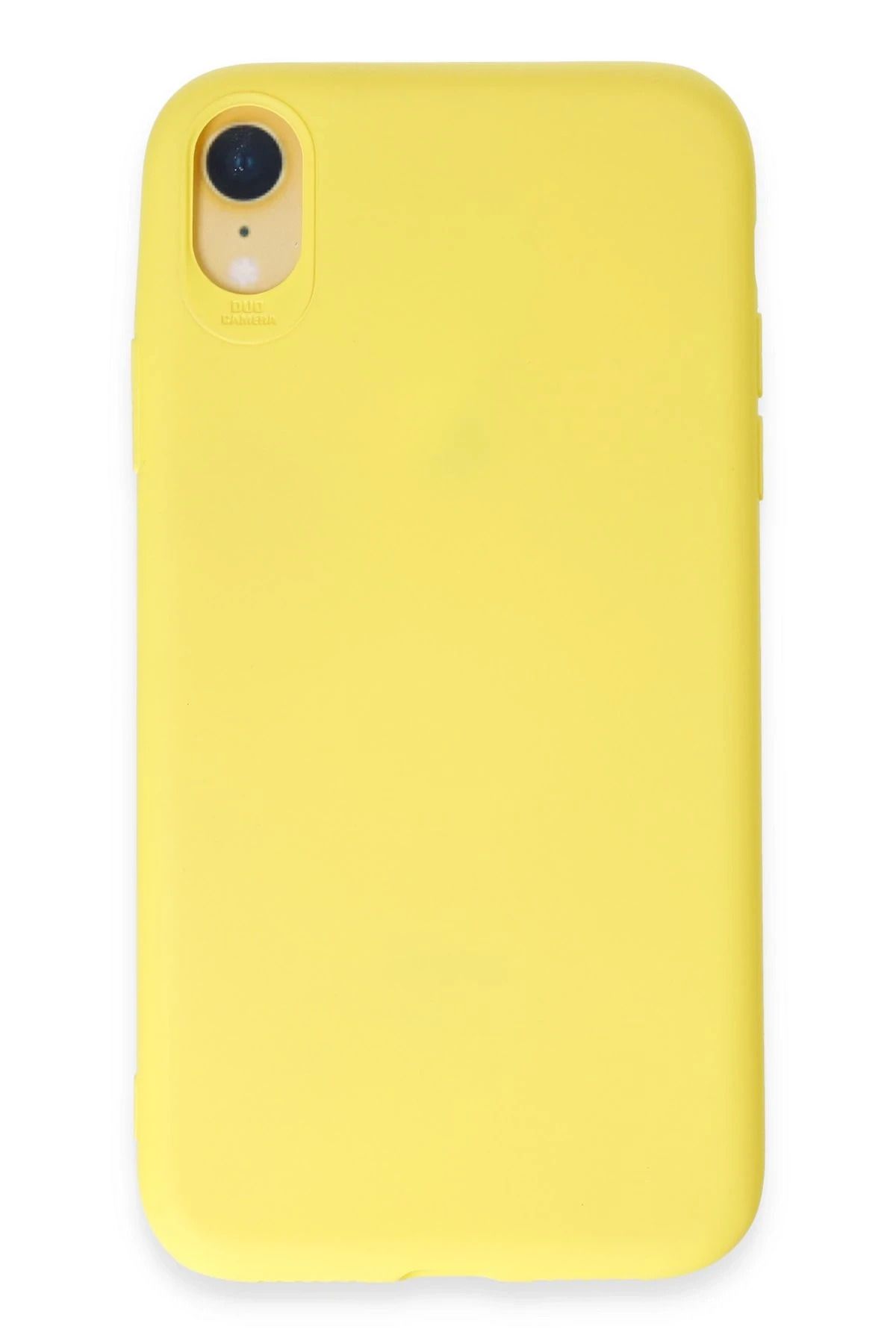 NewFace iPhone XR Kılıf First Silikon - Sarı JOJUA