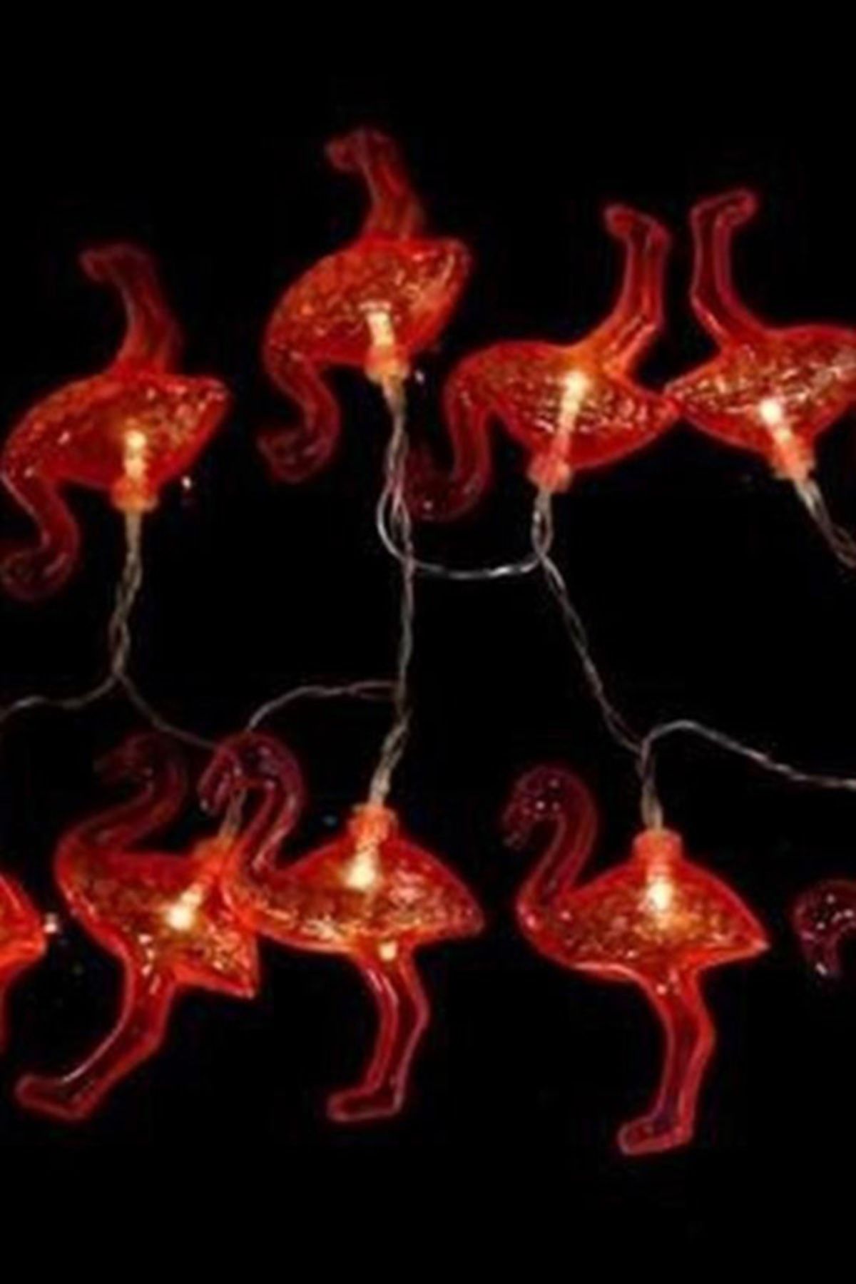 tedaks 10lu Pilli Led Flamingo Dekoratif Işık Zinciri Aydınlatma 1,5 Mt