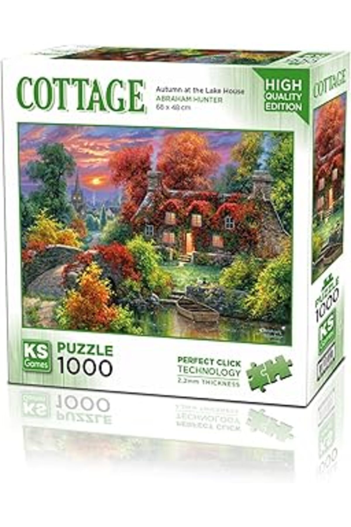 karadağsb Ks Games 1000 Parça Göl Evinde Sonbahar Puzzle