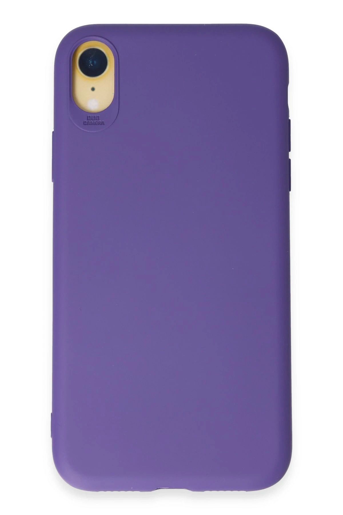 NewFace iPhone XR Kılıf First Silikon - Mor JOJUA