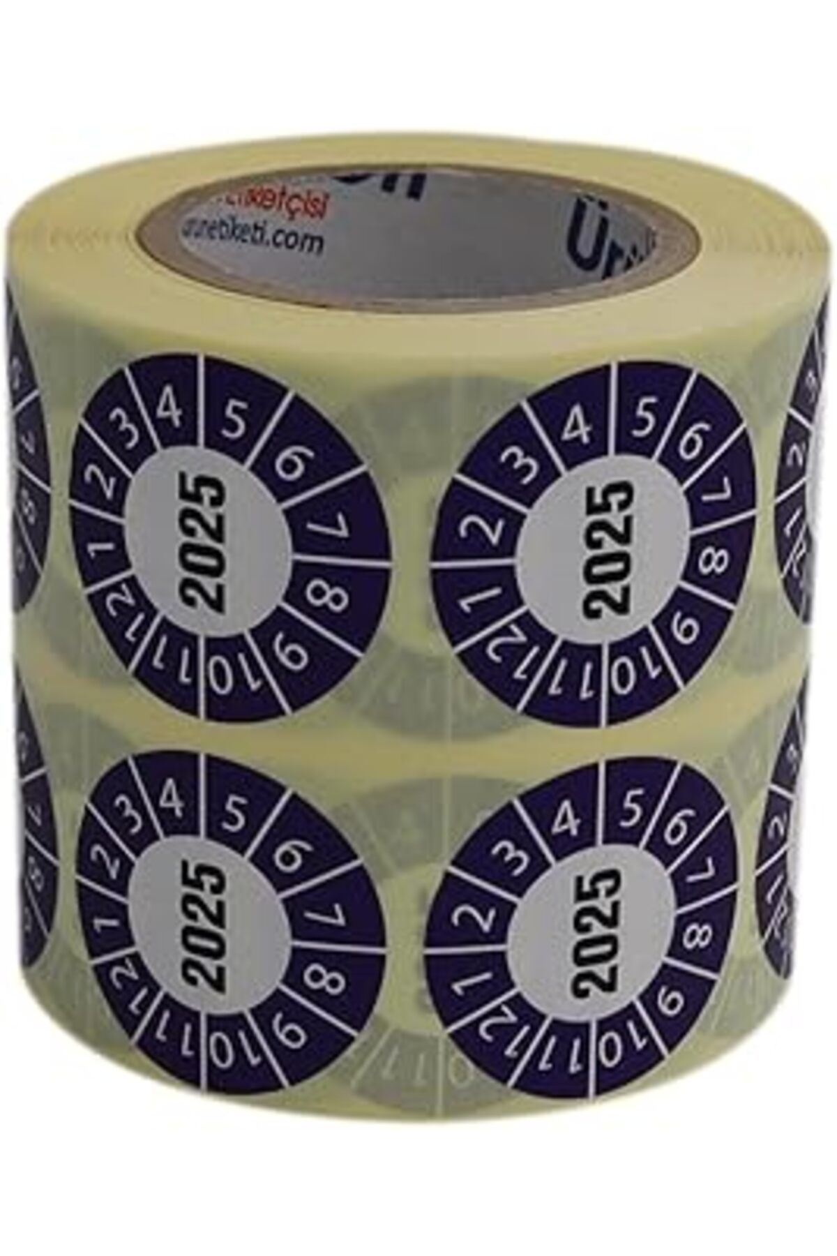 nazeninstoğu Hazır Etiketler , Hazır Al Hızlı Al Vellum Tarih Seçme Etiketi 30Mm X 30Mm Ruloda 1000 Adet (Mor, 2