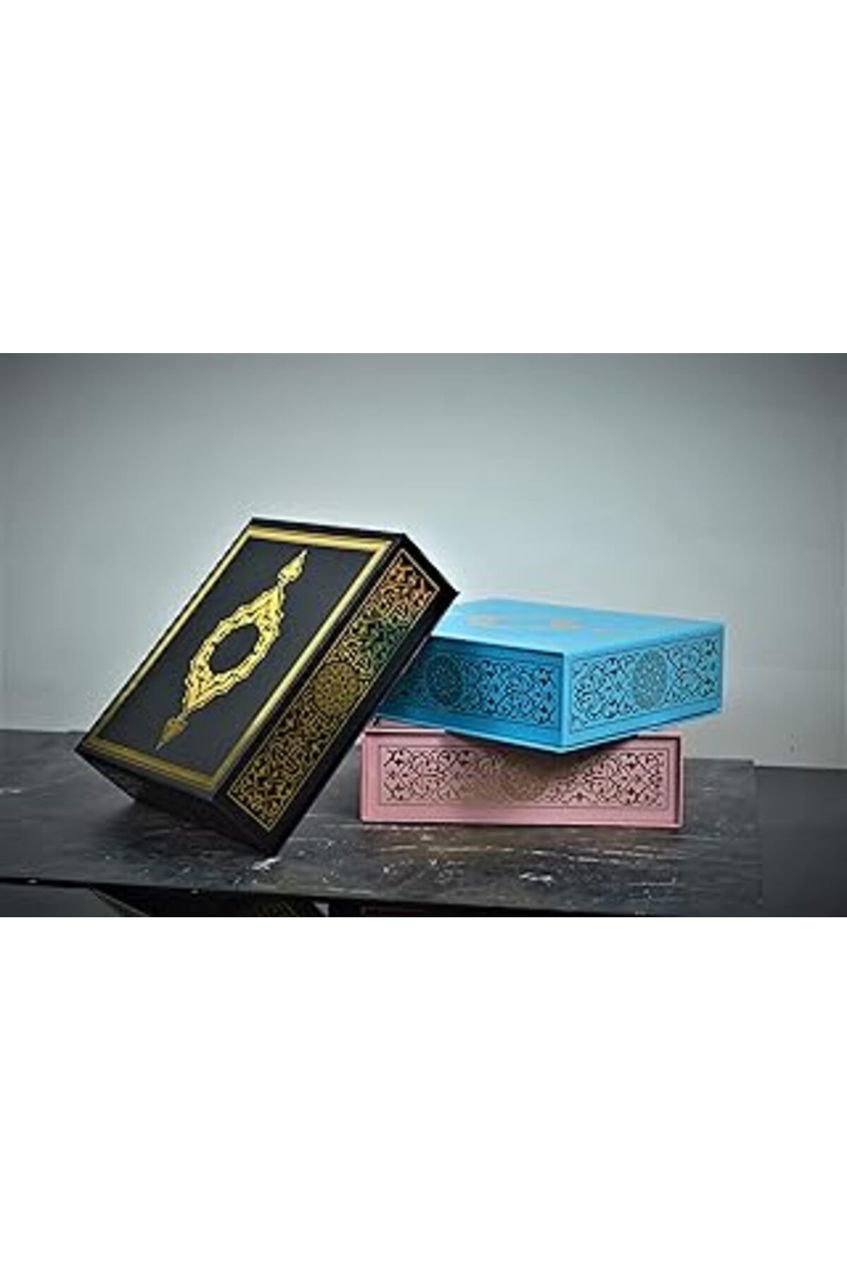 karadağsb Hediyenikap Pembe Lüks Yaldız Baskılı Hediye Kutusu "26 Cm X 22 Cm X 7.5 Cm" 8691441581184599