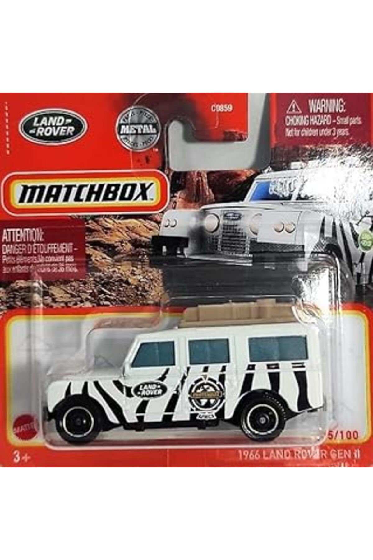 Roses Store Metal 2022 Kibrit Kutusu 1966 Land Rover Gen 11 45/100 (Kısa Kart) Hfr76