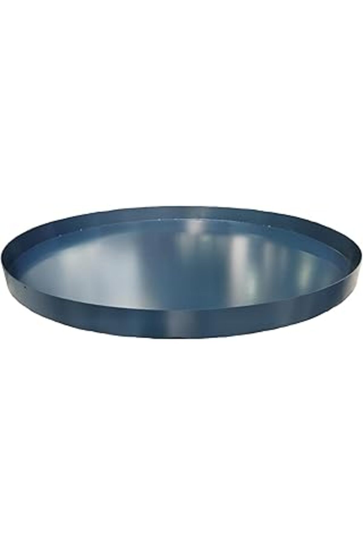 karadağsb Metal Saksı Altlığı Iç Dış Saksı Altlığı Dekoratif Saksı Altı Çap 58 Cm Derinlik 3,5 Cm Antrasit Re