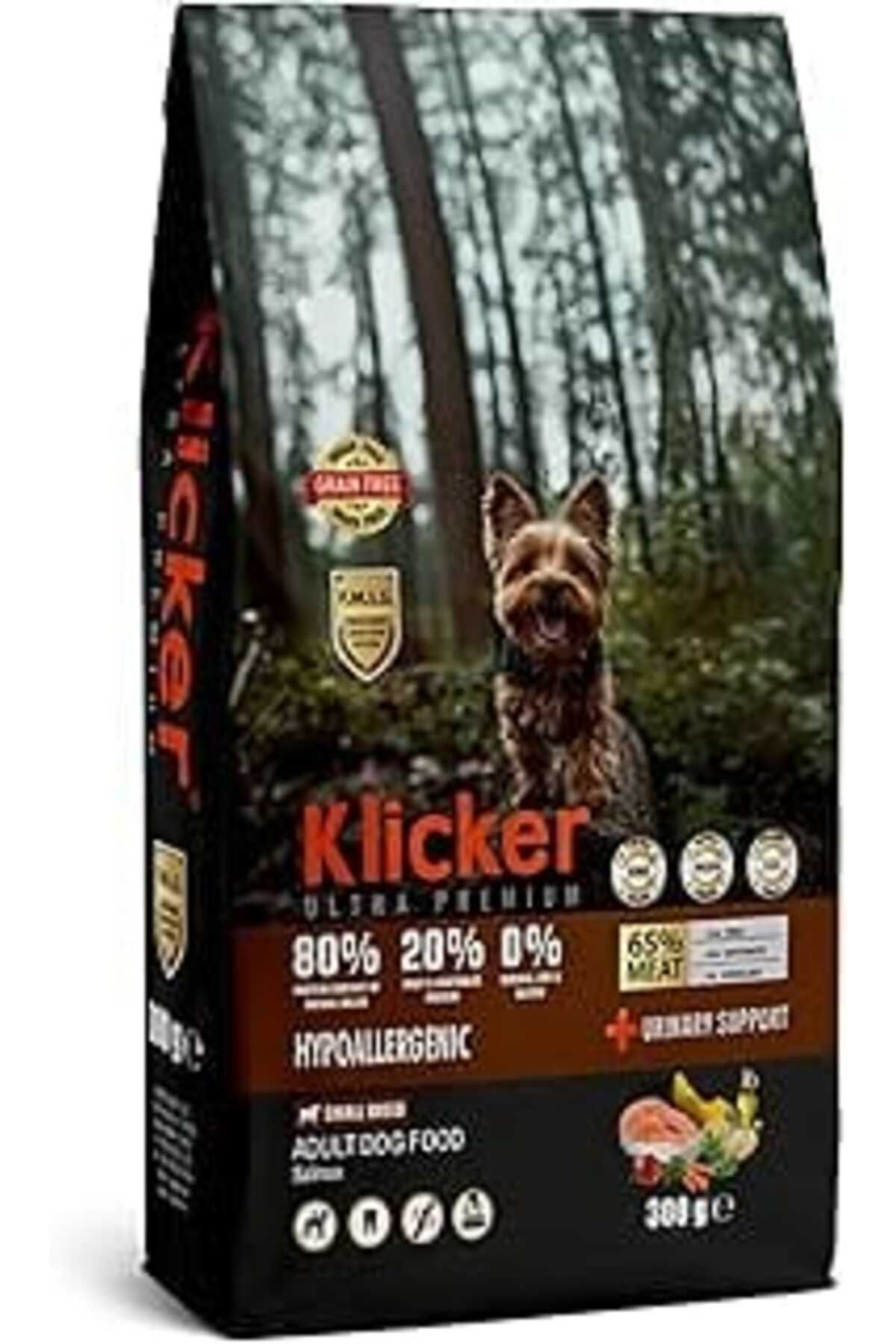 Mu Art Klicker Tahılsız Yetişkin Köpek Maması Mini Irk Somonlu 500Gr