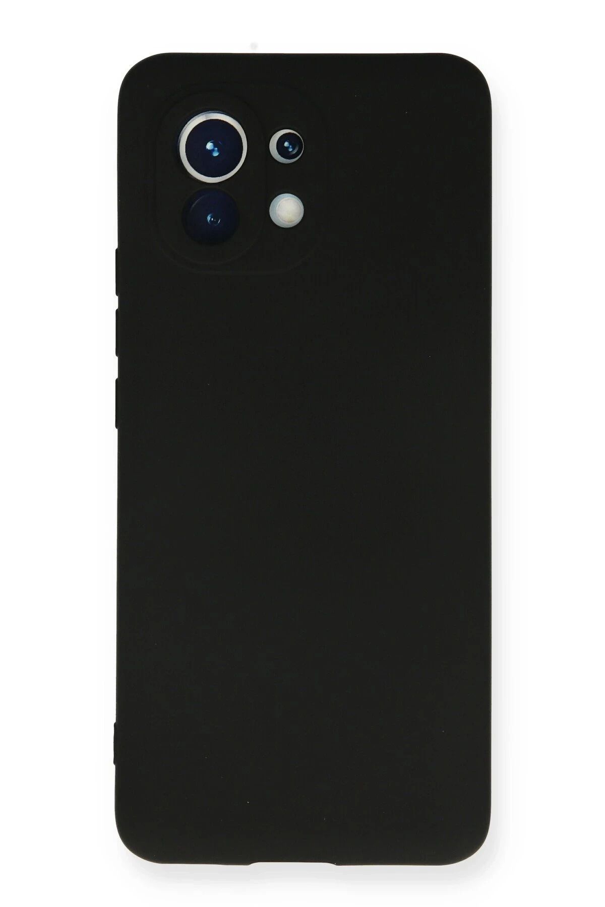 NewFace Xiaomi Mi 11 Kılıf Nano içi Kadife Silikon - Siyah YNSMR