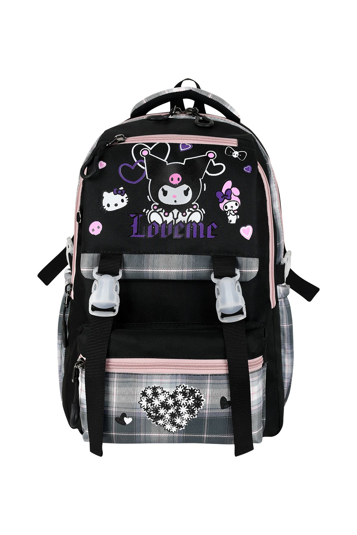 SADDLEBAG Loveme Ortapetik İlkokul Sırt Çantası Beslenbeli, Kalemlikli 3'Lü Takım