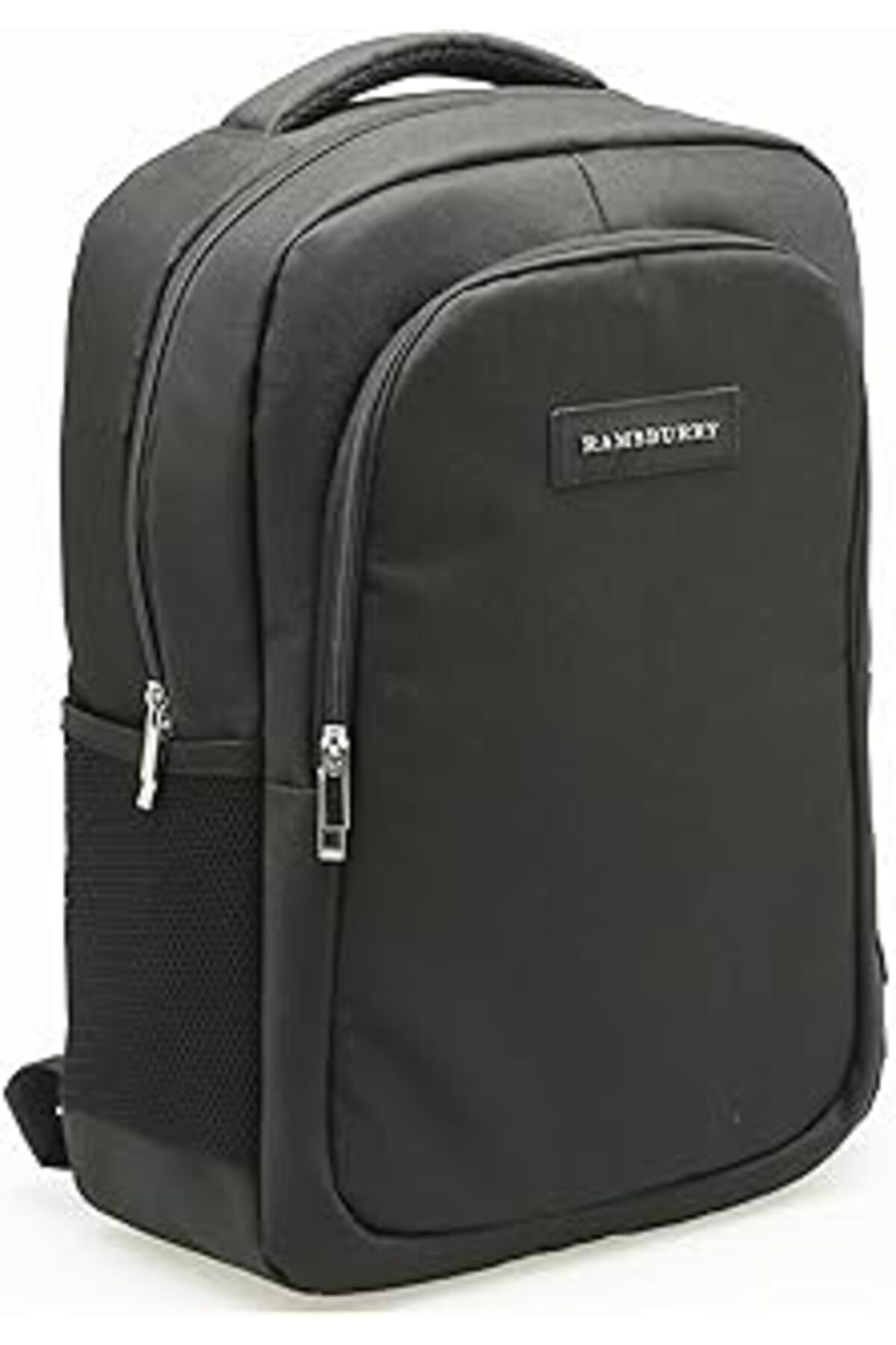 Mu Art Ramsburry Unisex Siyah Su Geçirmez Kumaş Fonksiyonel Ve Şık Tasarımlı 15.6 İnç Laptop Sırt Çantası