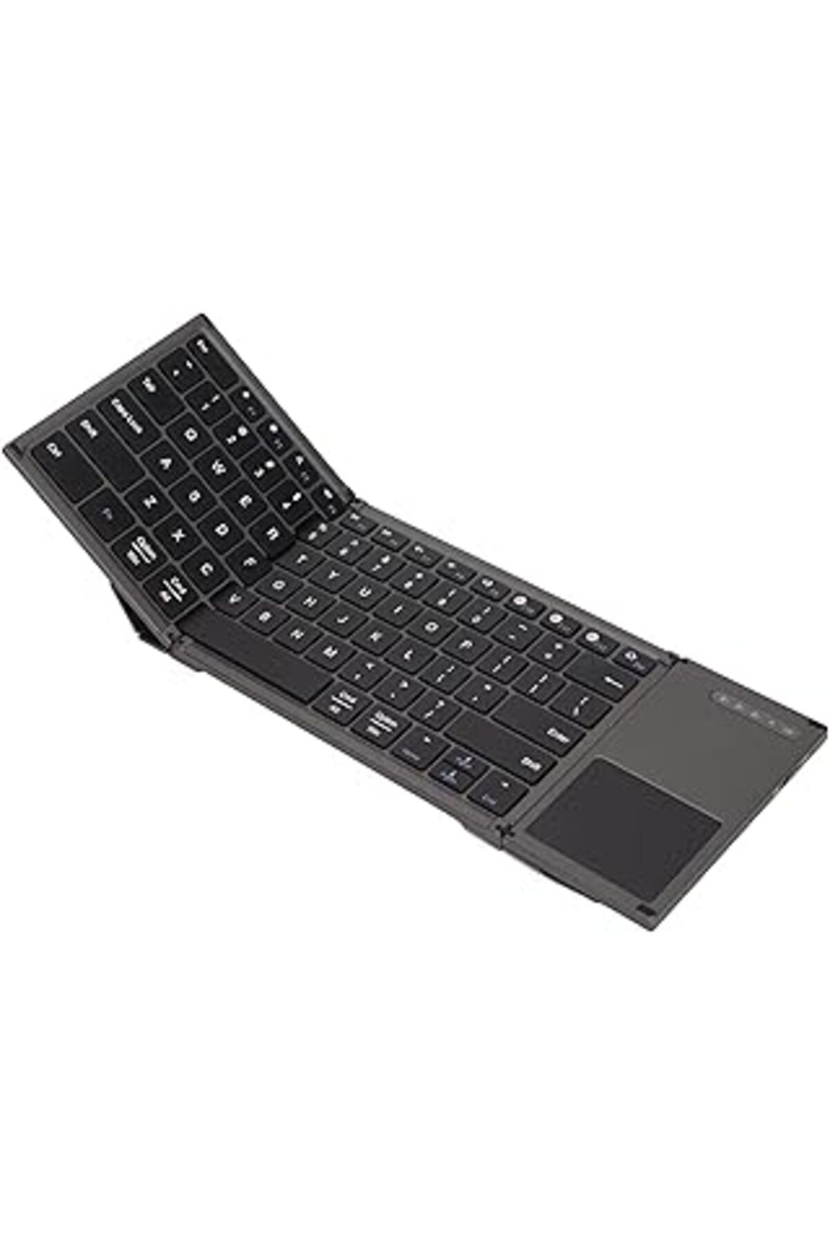 Mu Art Dilwe Katlanabilir Bluetooth Klavye, Kablosuz Klavye 78 Tuşlu Ultra İnce Katlanır Tasarım Os Için D