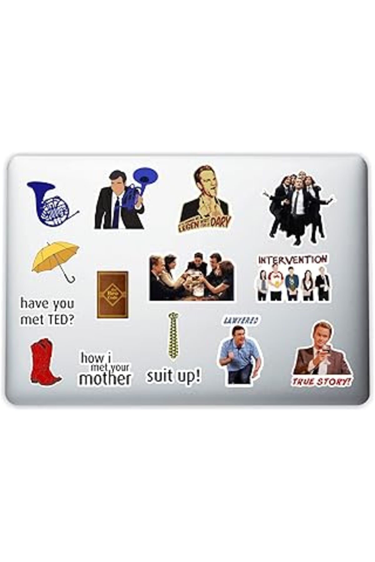 NZM TİCARET Quart Aksesuar How I Met Your Mother Laptop Notebook Tablet Telefon Sticker Set 007