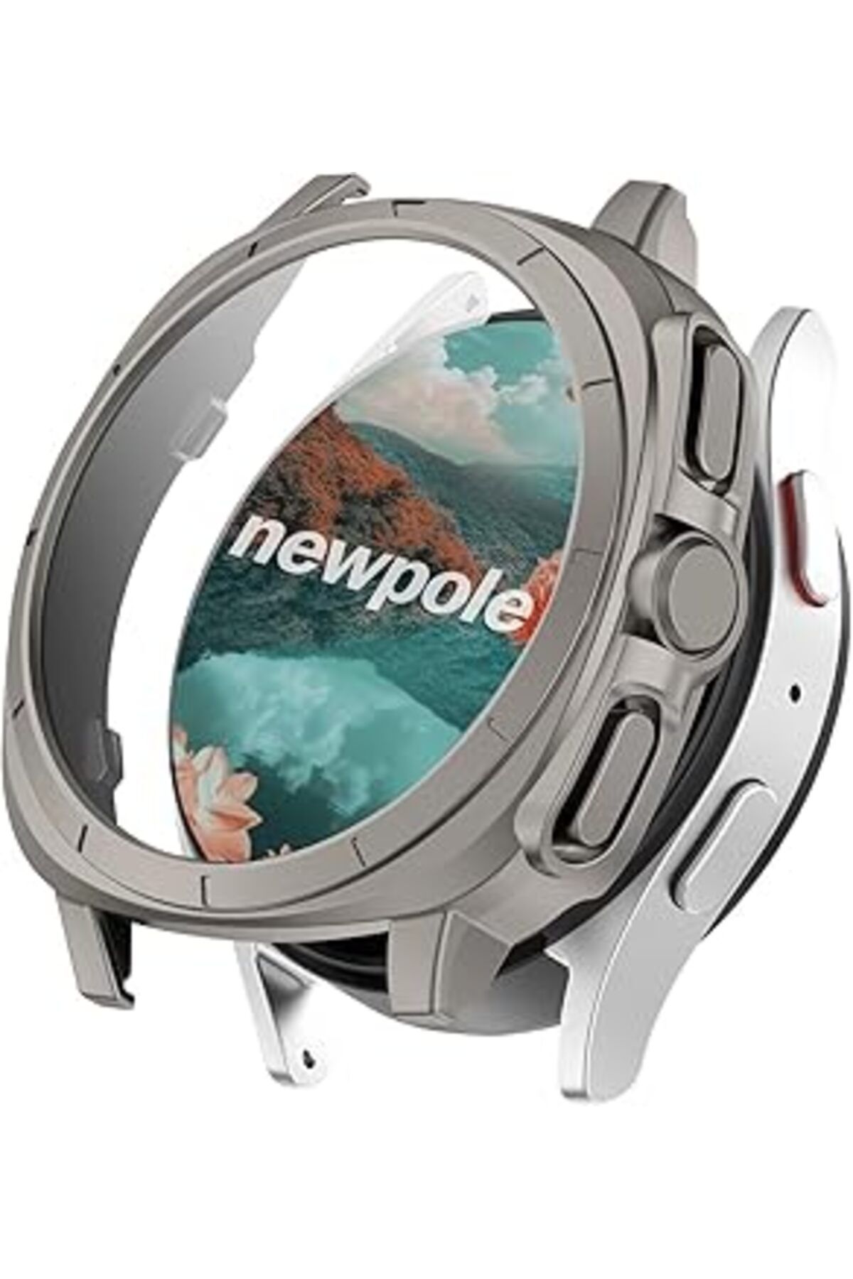 karadağsb Newpole Samsung Galaxy Watch 7 44Mm Watch İçin Ekran Koruyucu Kılıf Watch Ultra Görünümlü Kılıf Tam