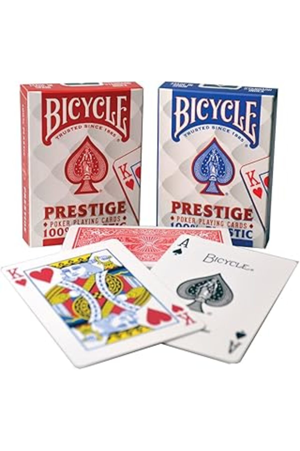 NETWORK ART Bicycle Prestige Rider Back 100% Plastik Standard Endeks Oyun Kağıdı Destesi