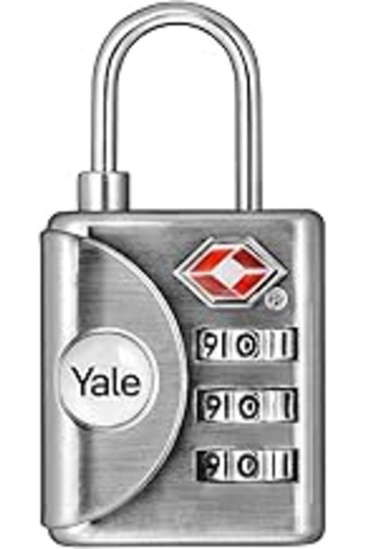 NETWORK ART Yale Ytp1/32/119/1 Kontrol Göstergeli Şifreli Asma Kilit (Tsa Onaylı), Gri