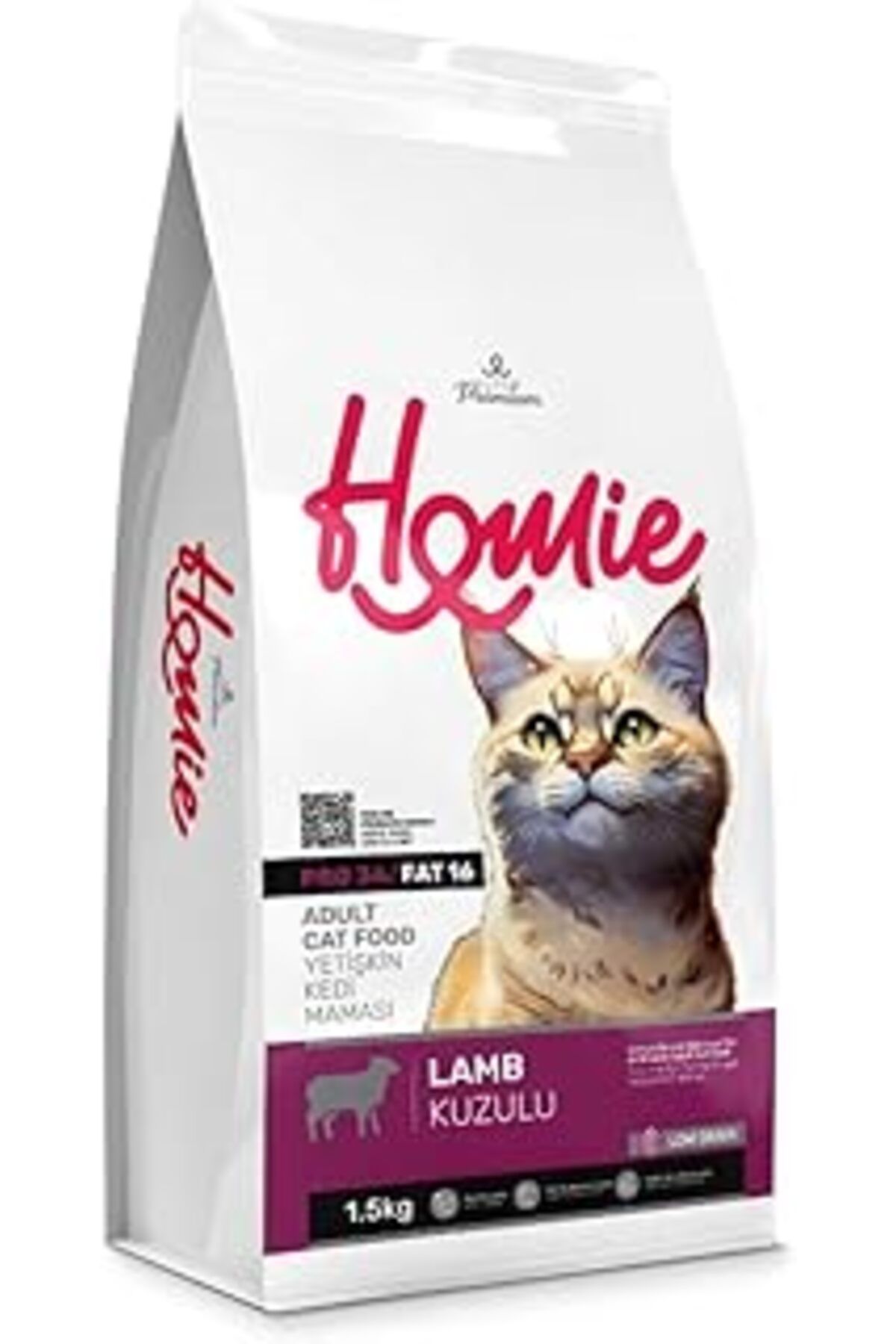 Mu Art Homie Süper Premium Düşük Tahıllı Kuzu Etli Yetişkin Maması 1.5 Kg